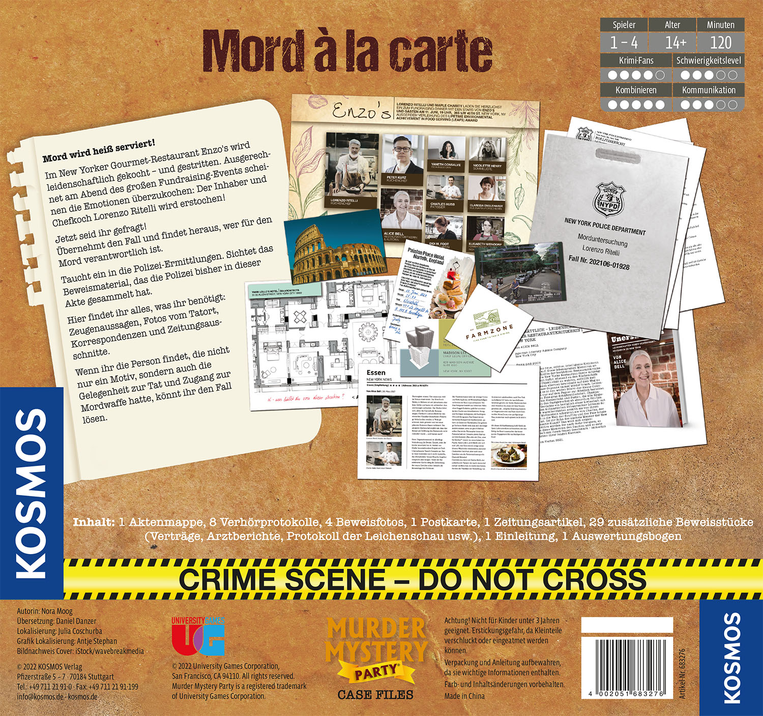 Murder Mystery Case File – Mord à la carte