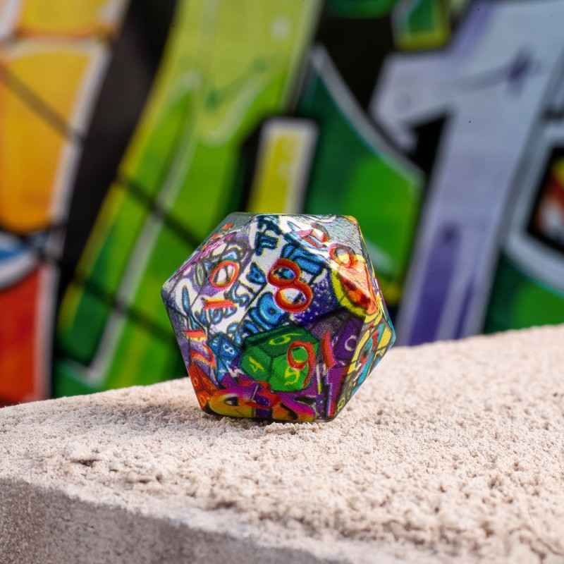 Full Art Dice Set: Graffiti