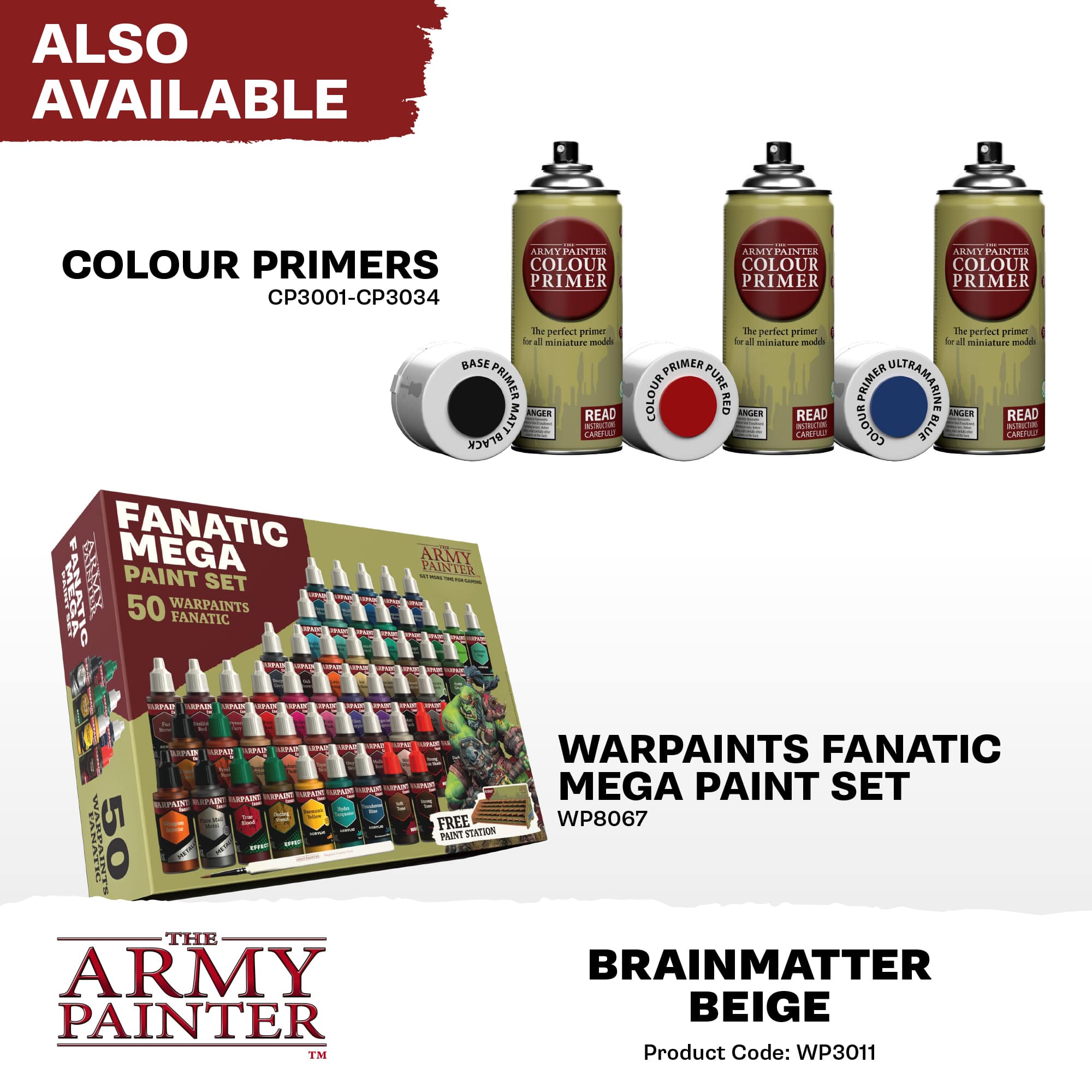 Army Painter Warpaints Fanatic: Brainmatter Beige (6)