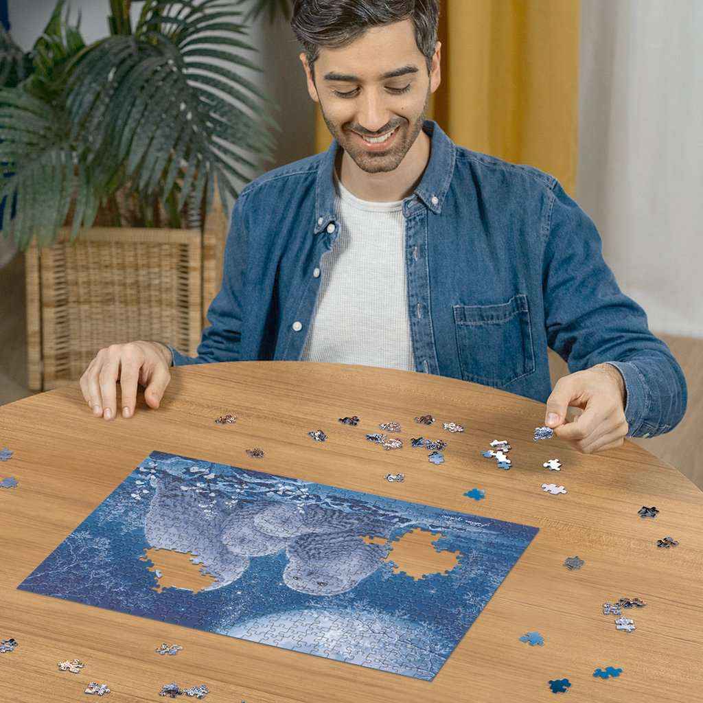 Puzzle: Eulen im Mondschein (500 Teile)