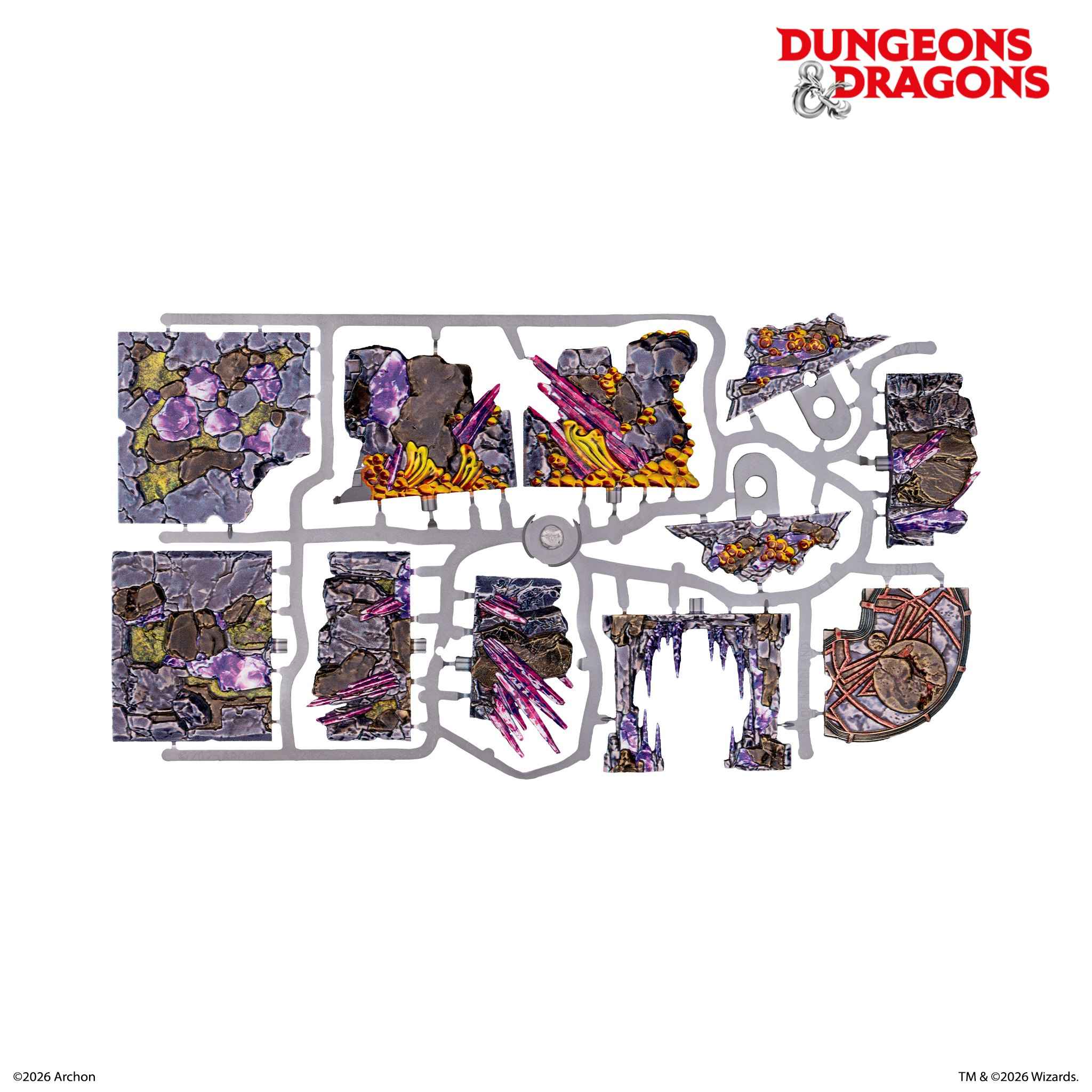 Dungeons & Dragons: Underdark Pre-Painted Terrain Set