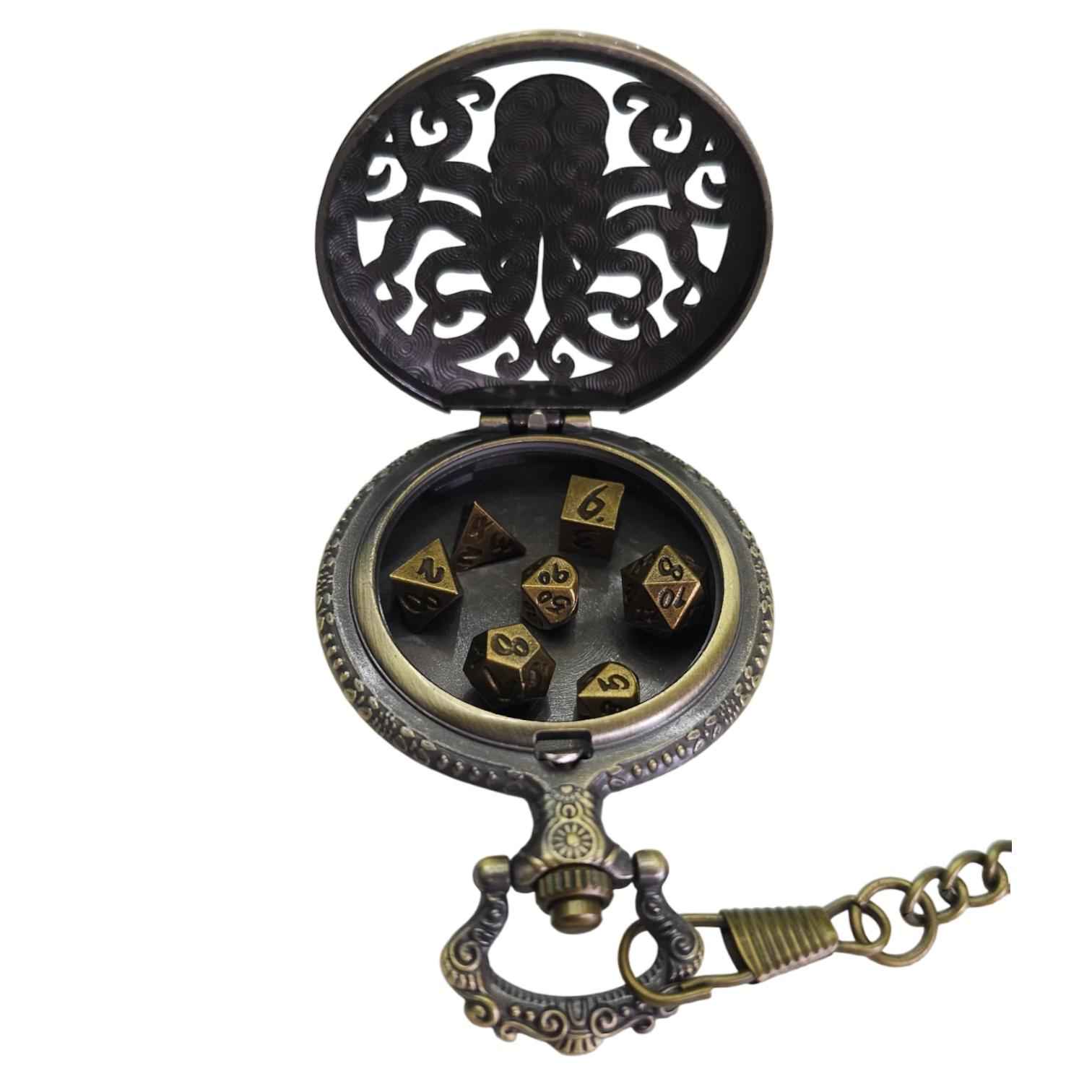 Würfelset: Metall Amulet – Cthulhu (7)