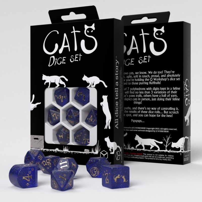 Cats Modern Dice Set: Meowster (7)