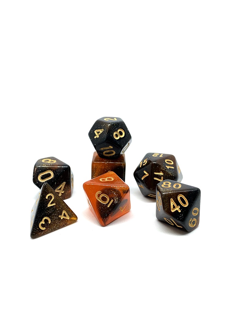 Würfelset Confetti: Galaxy Amber (7)