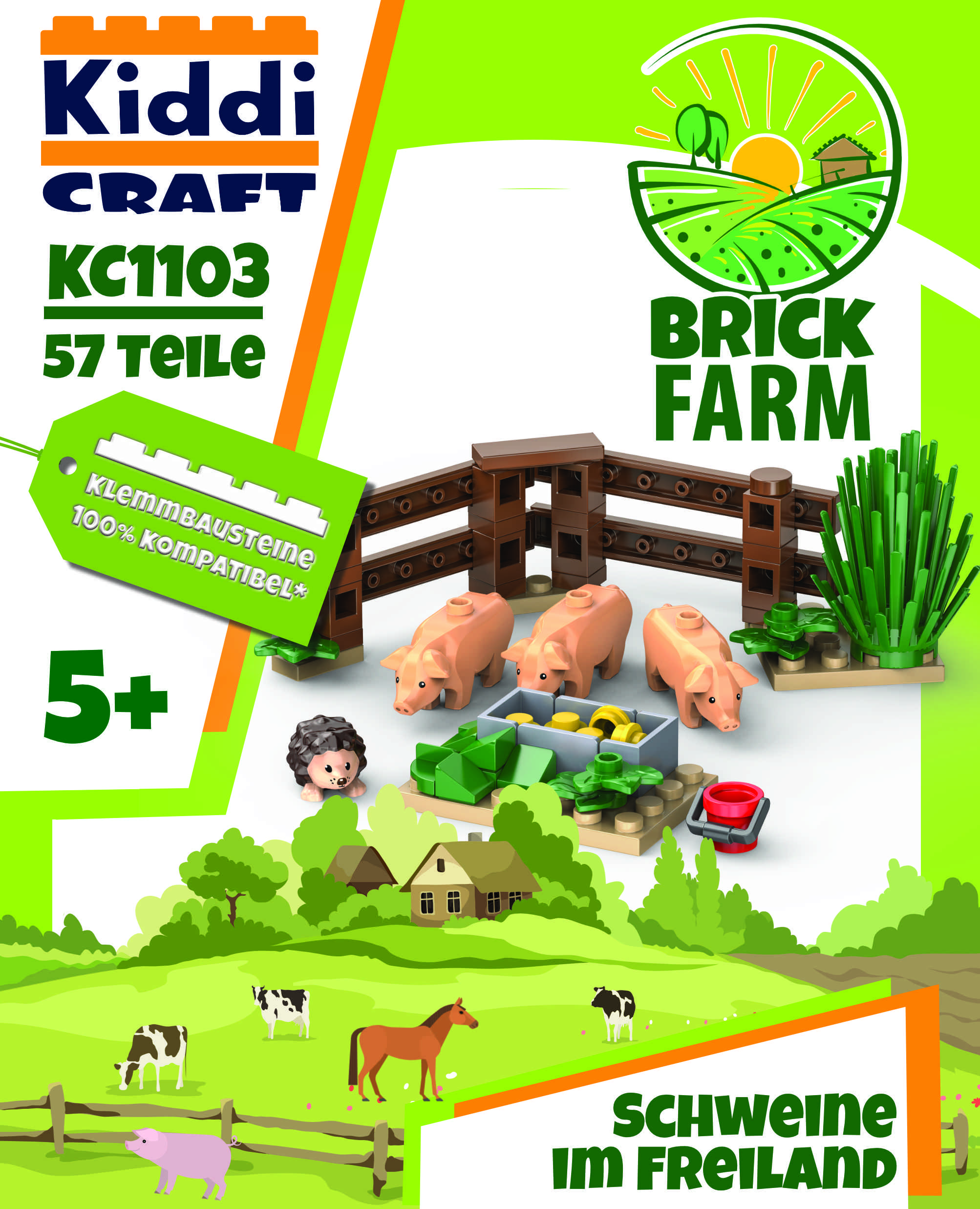 Brickfarm Schweine im Freiland