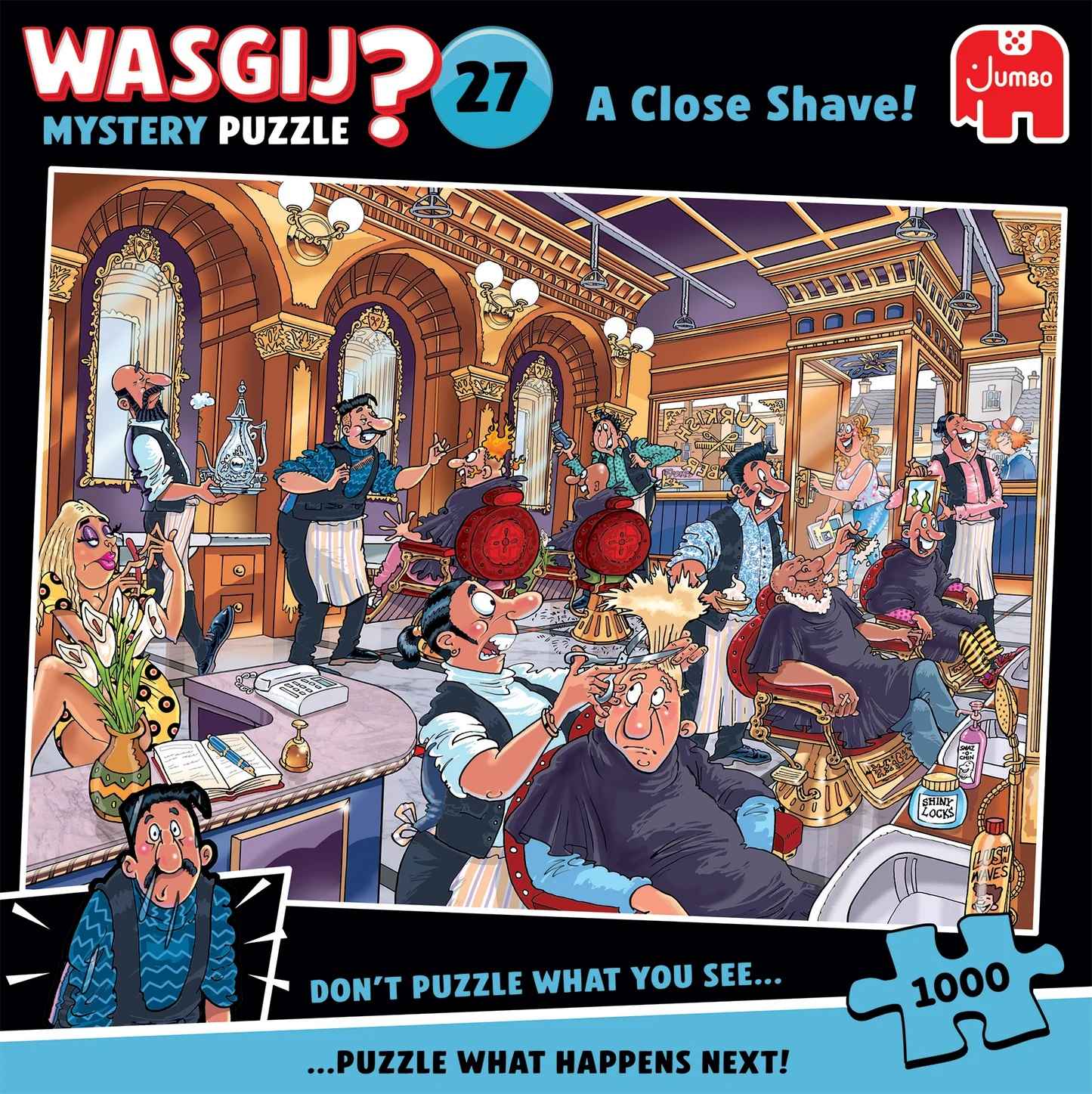 Wasgij Mystery 27: Um Haaresbreite (1000 Teile)