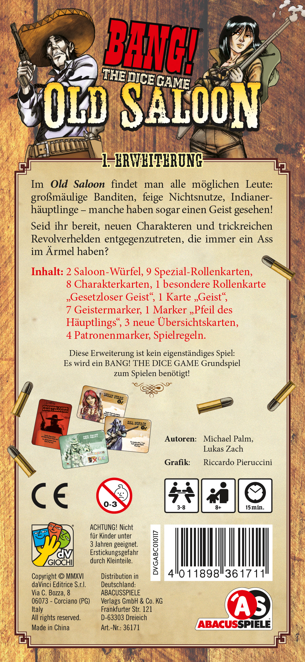 Bang! The Dice Game: Old Saloon [Erweiterung]
