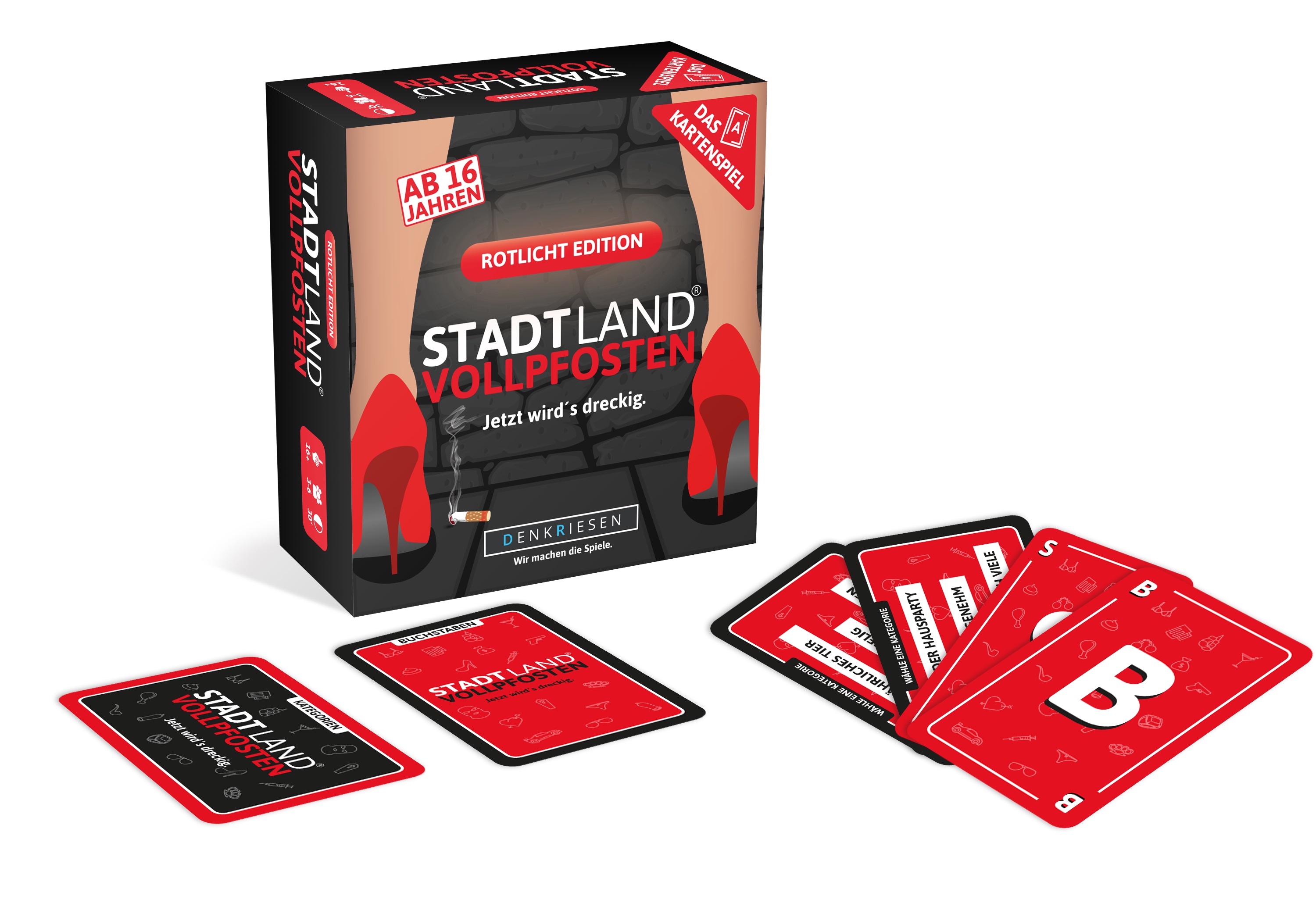 STADT LAND VOLLPFOSTEN: Das Kartenspiel – Rotlicht Edition