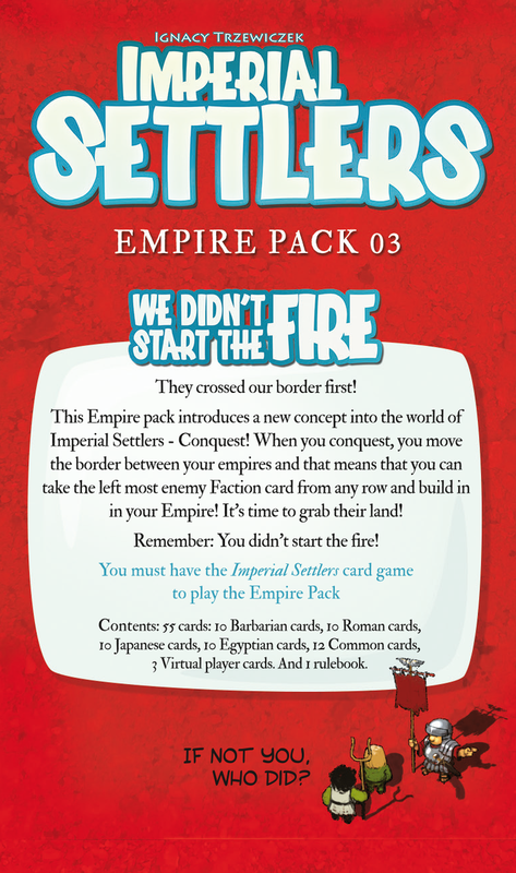 Imperial Settlers: We didn't Start the Fire (Expansion)