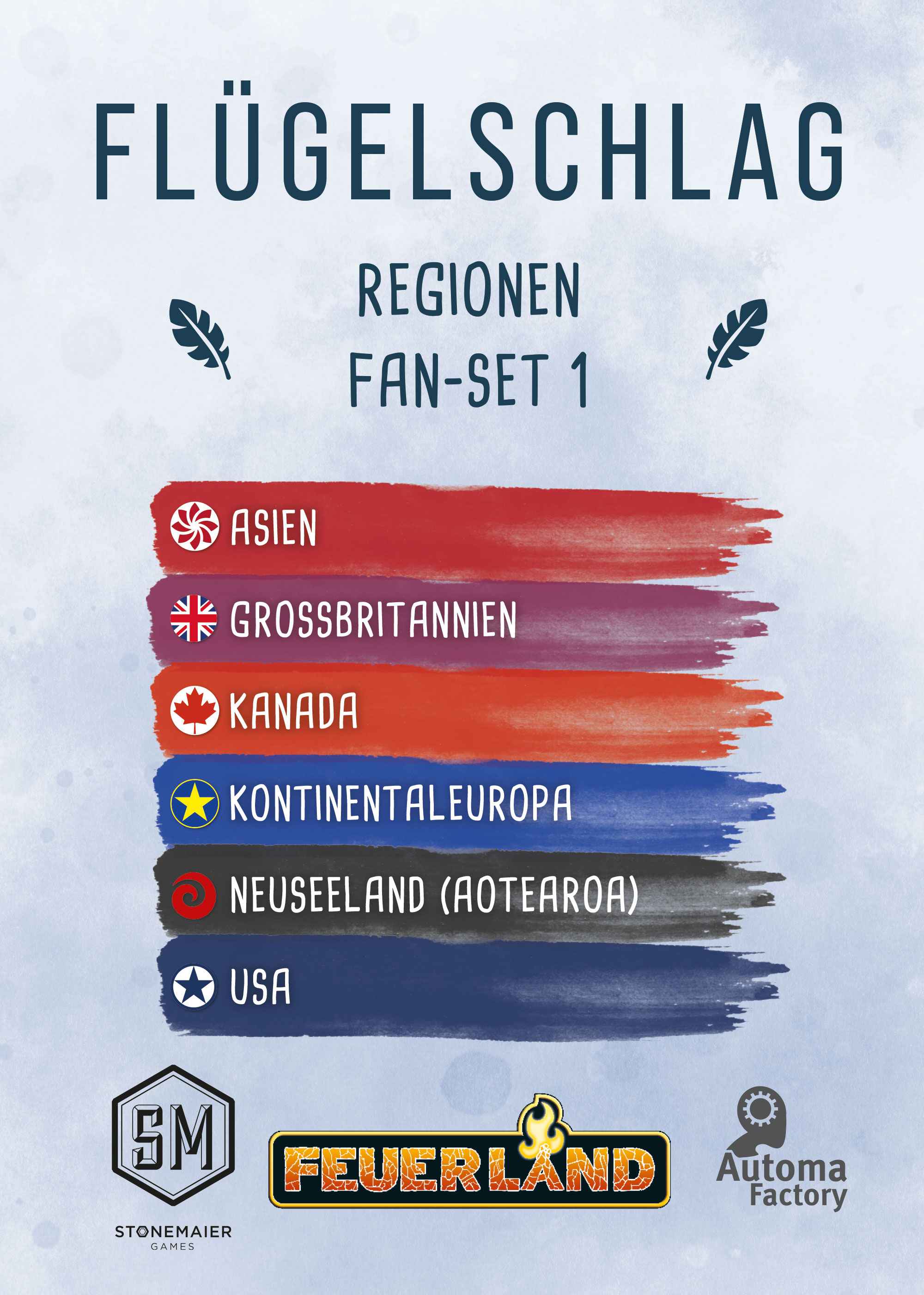 Flügelschlag: Regionen Fan Set 1