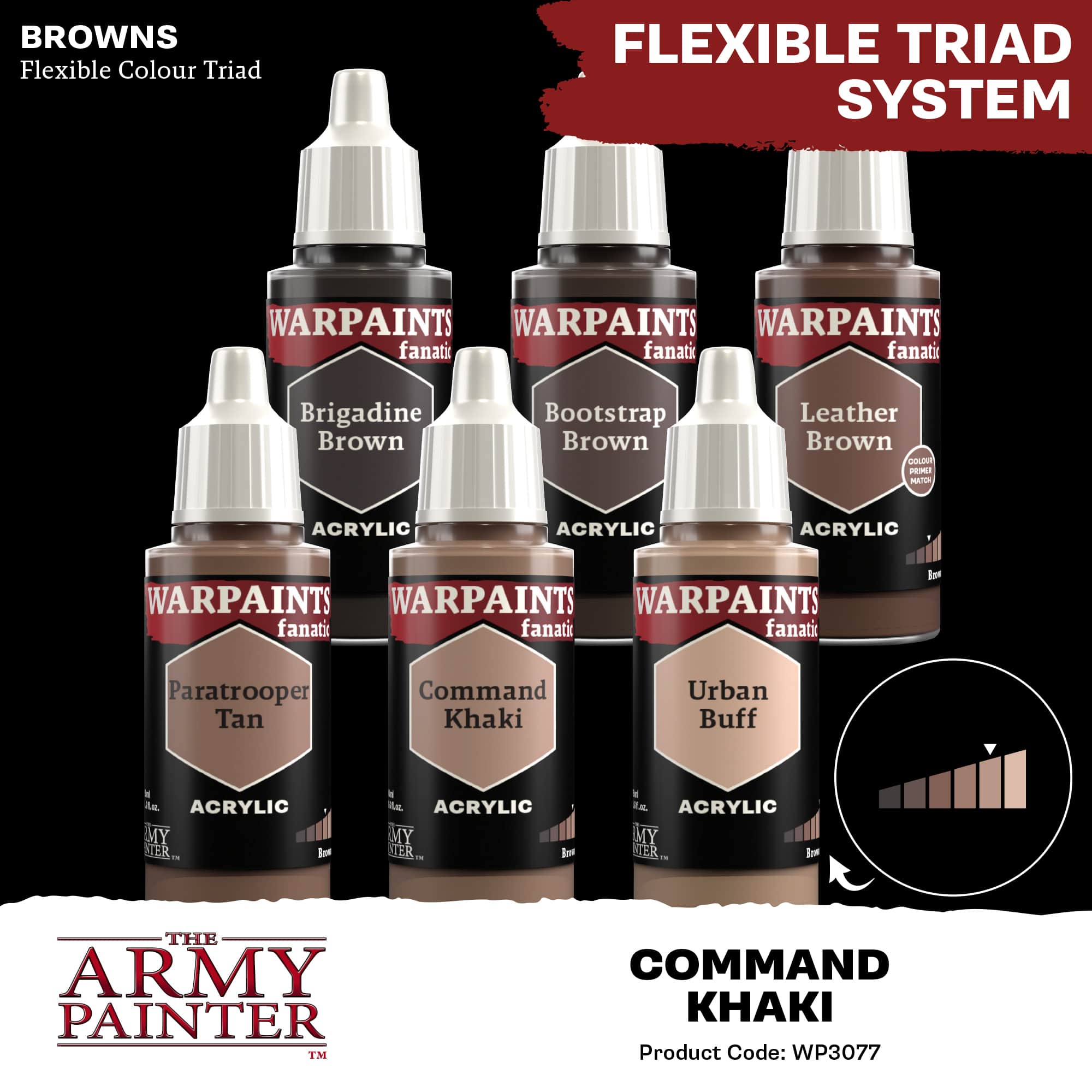 Army Painter Warpaints Fanatic: Command Khaki (6)