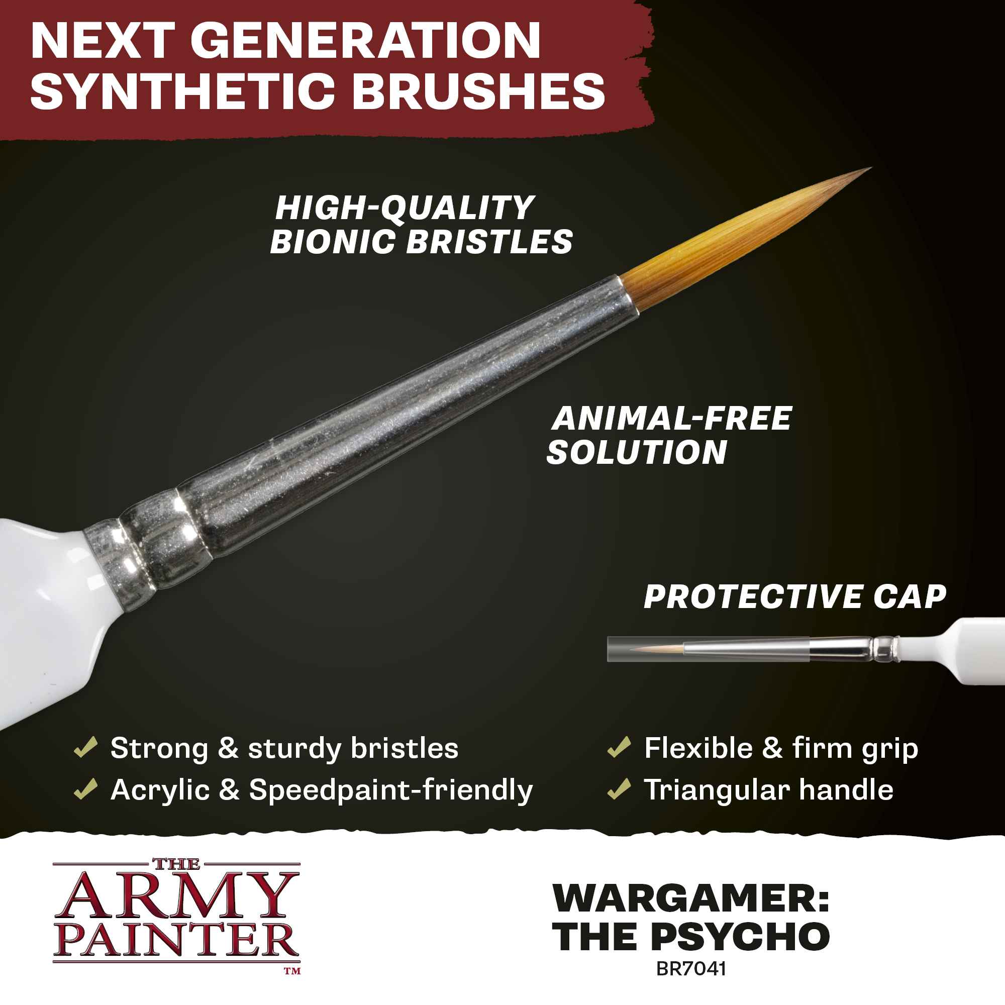 Wargamer Brush - The Psycho *new* (10)