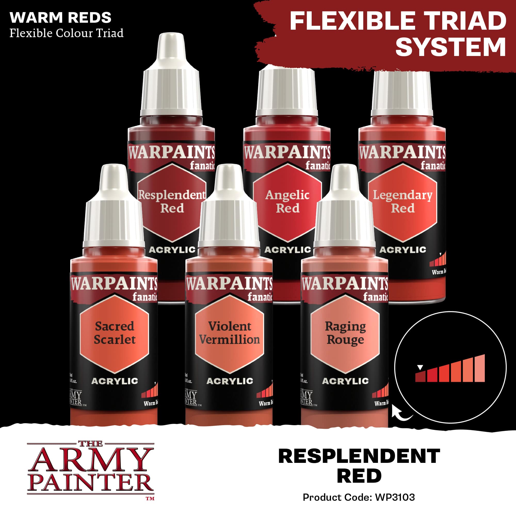 Army Painter Warpaints Fanatic: Resplendent Red (6)