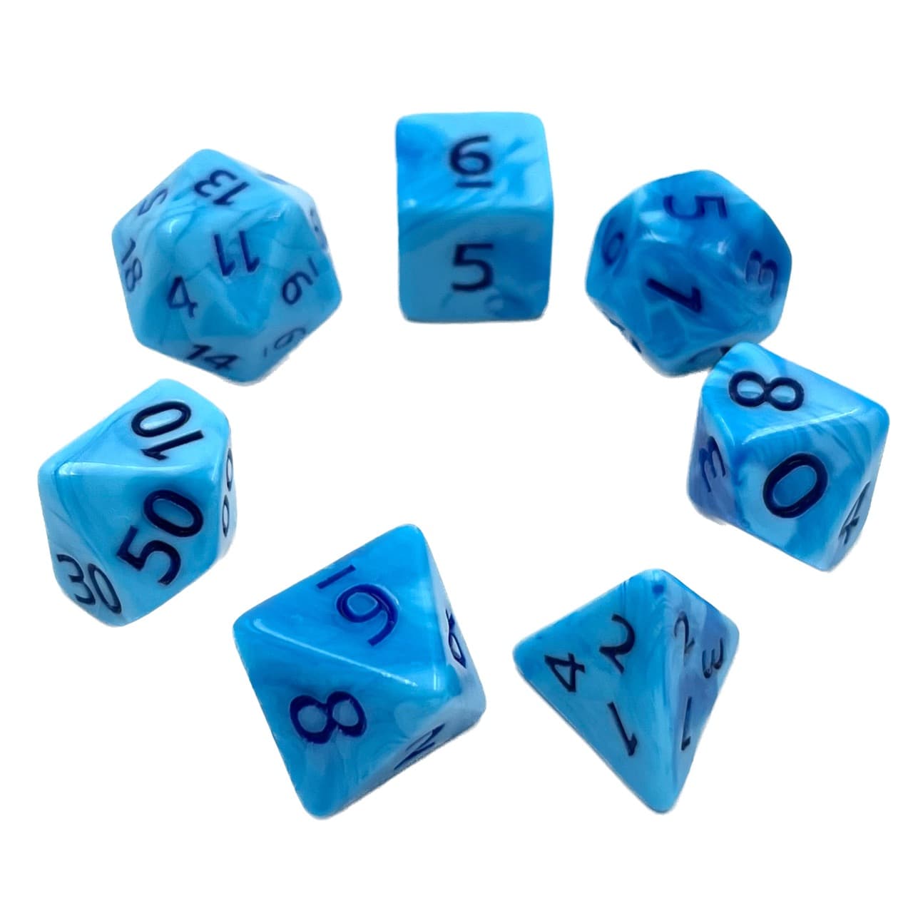 Würfelset: Blueberry Gum (7)