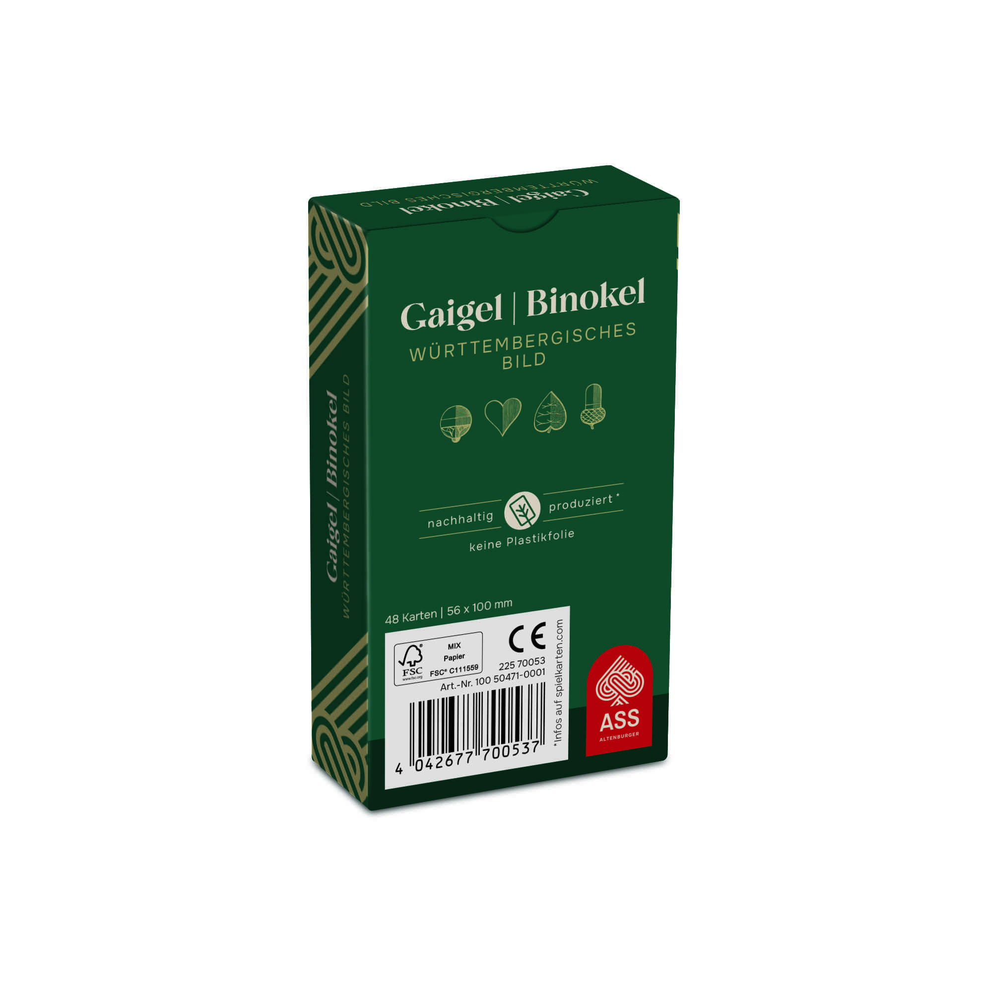 Gaigel/Binokel, württembergisches Bild (plastikfrei im Spiel)