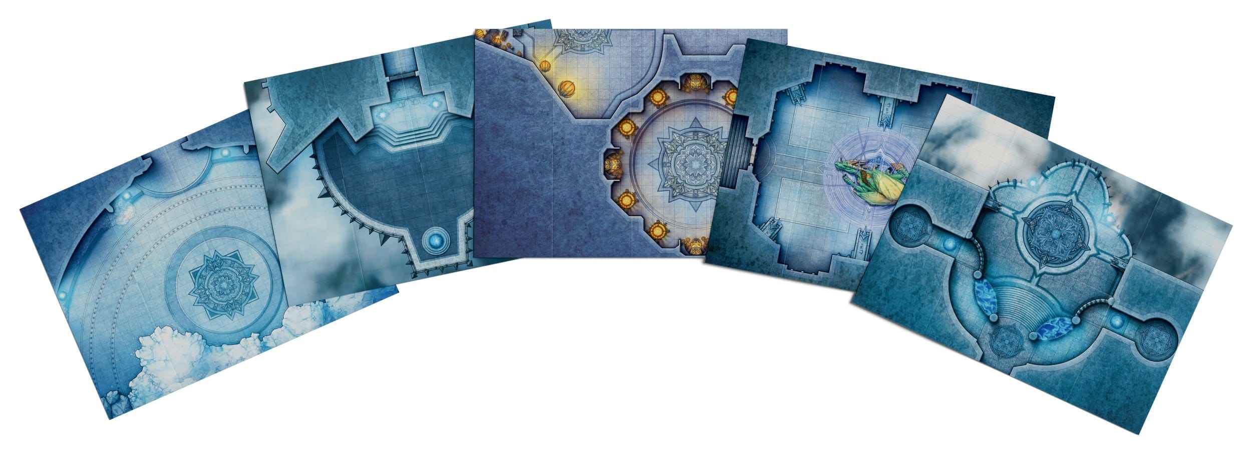 D&D: RPG World of Warcraft: Icecrown Citadel Adventure Map-Set ( englisch)