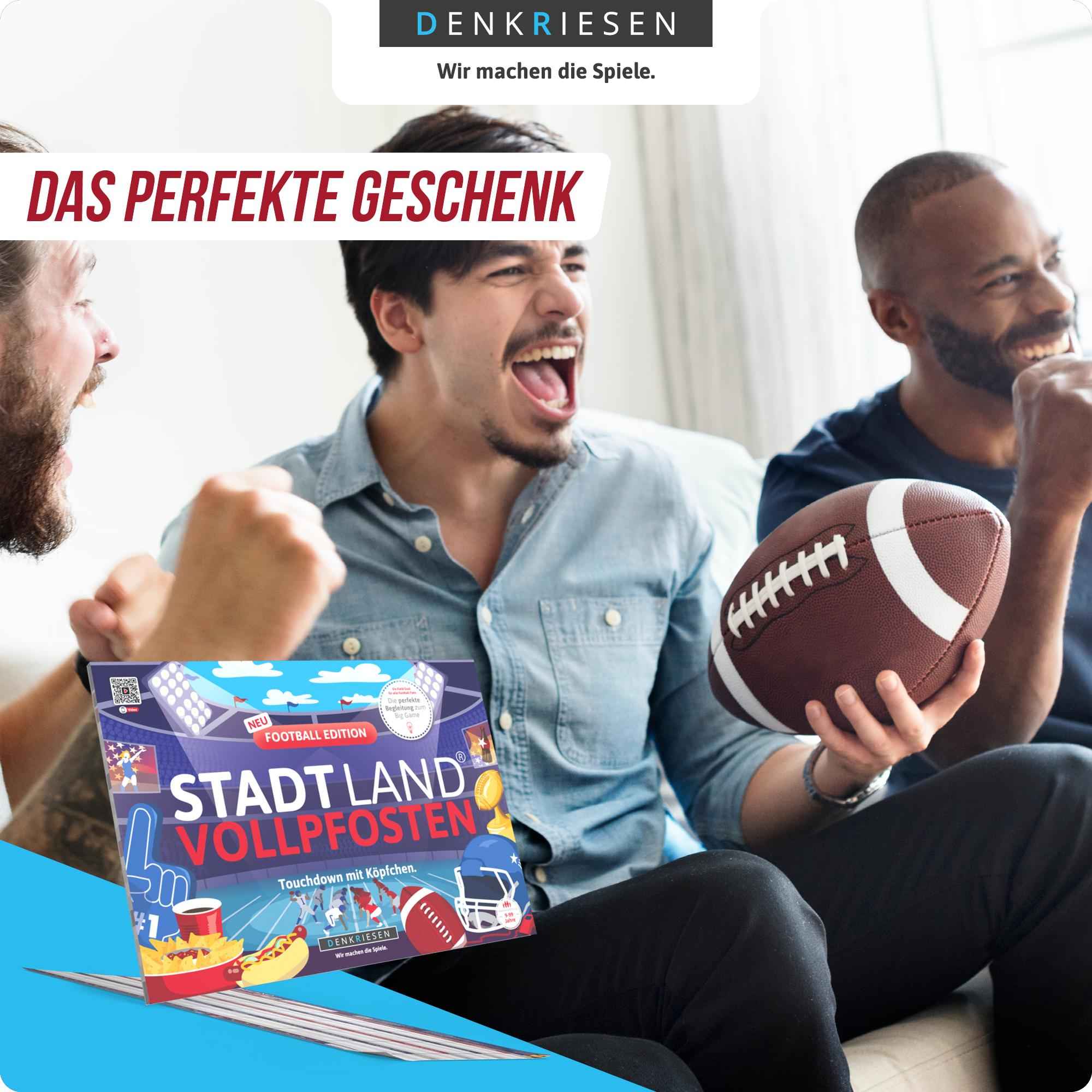 STADT LAND VOLLPFOSTEN – FOOTBALL EDITION - "Touchdown mit Köpfchen." - A4