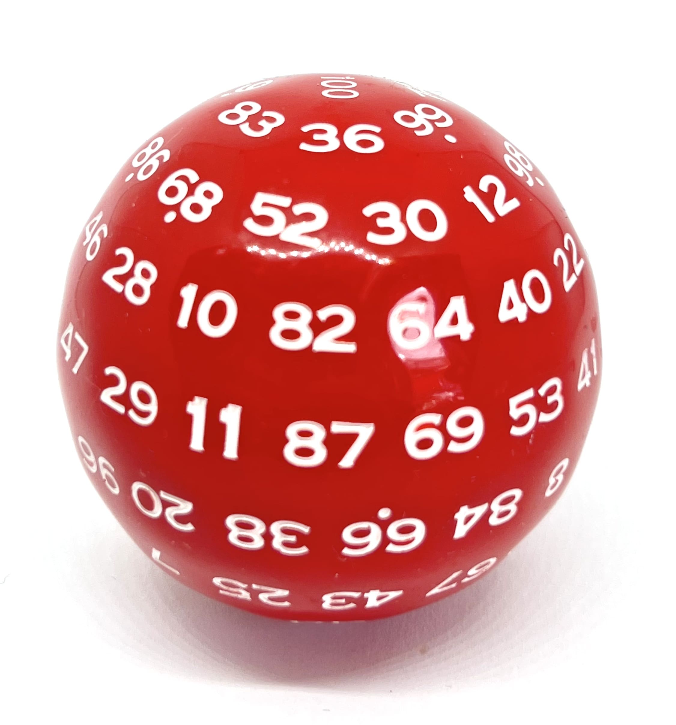 Würfel D100 Red/White