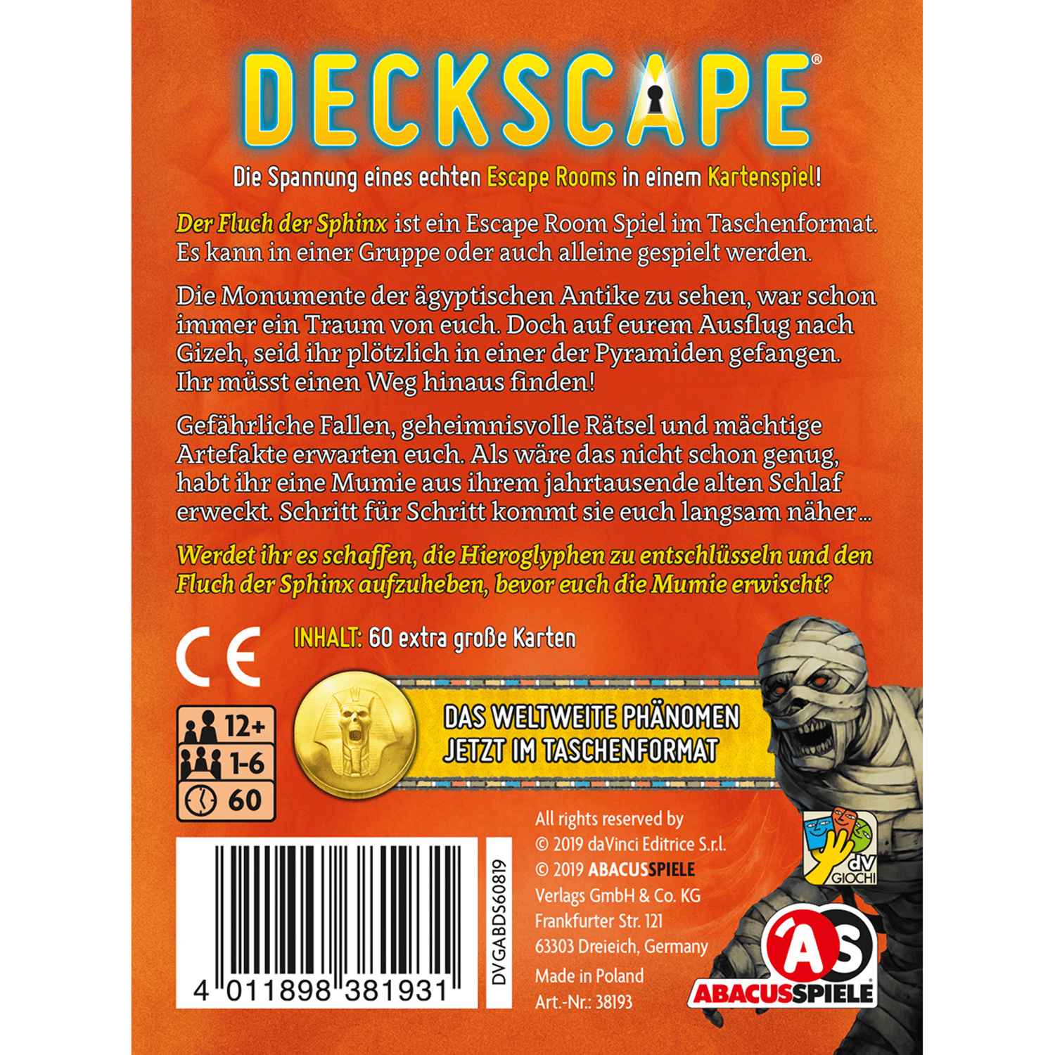 Deckscape – Der Fluch der Sphinx