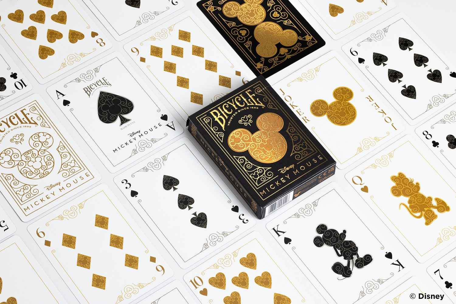 Bicycle Disney Black & Gold Mickey Mouse