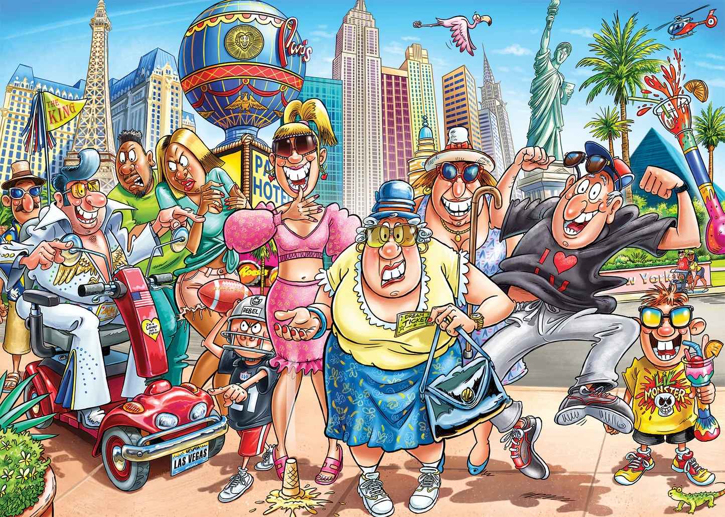 Wasgij Orginal 48: Was in Vegas passiert (1000 Teile)