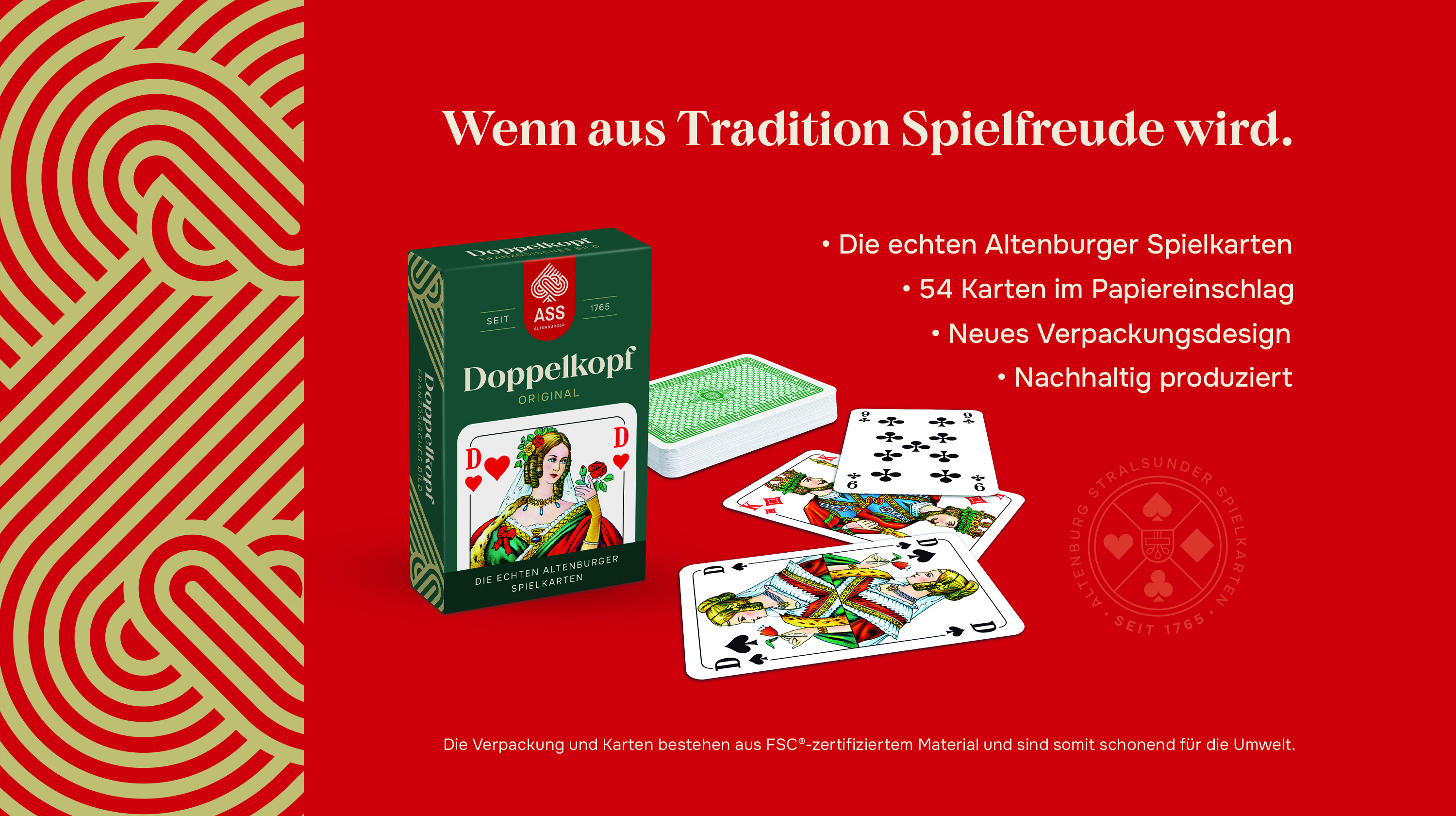 Doppelkopf, französisches Bild, in Faltschachtel (plastikfrei im Spiel)