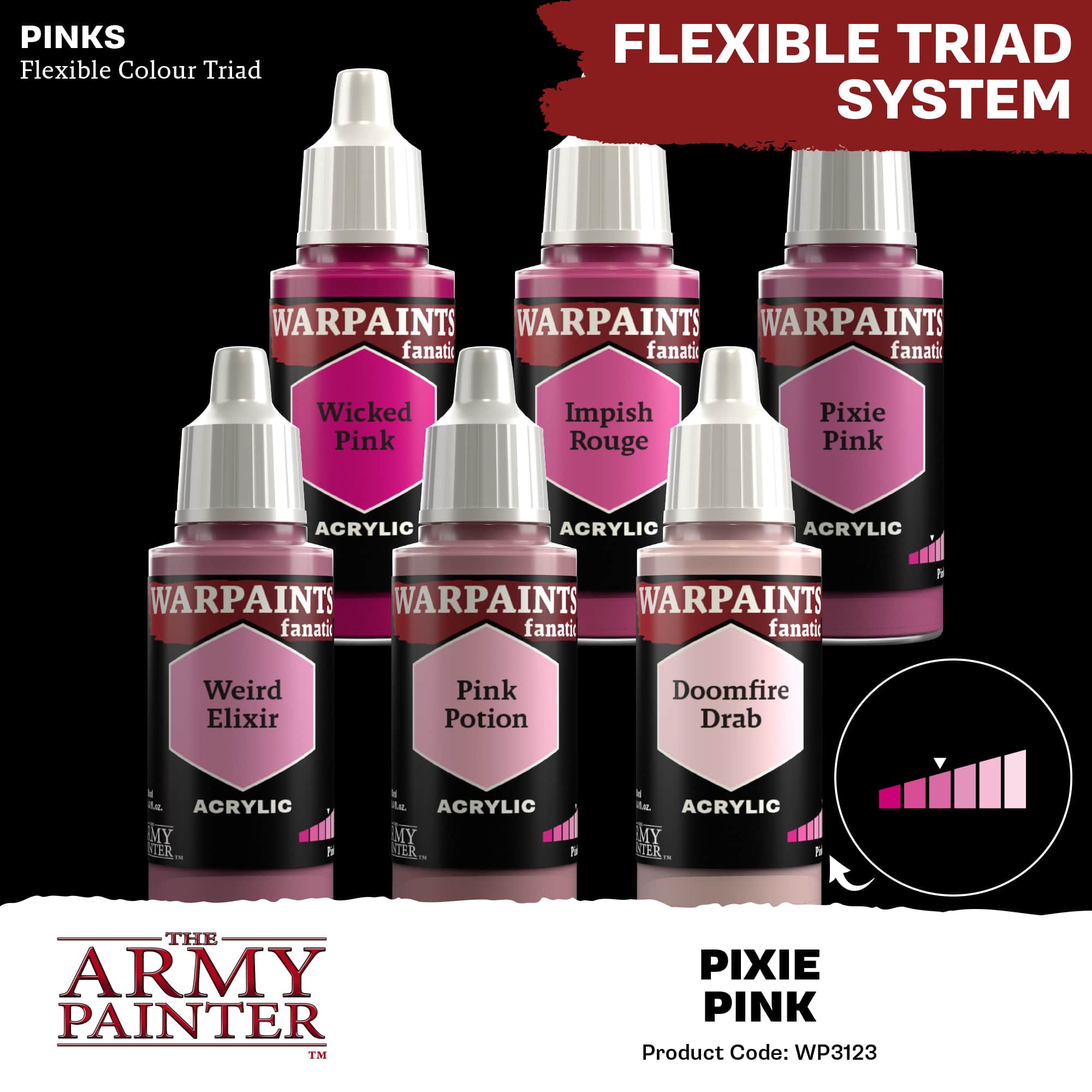 Army Painter Warpaints Fanatic: Pixie Pink (6)