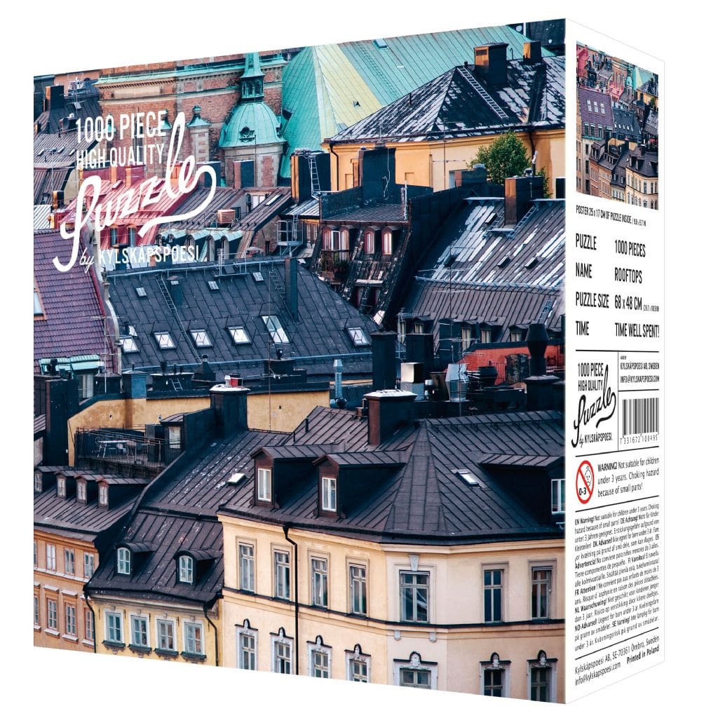 High Quality Puzzle Dächer über Stockholm (1000 Teile)