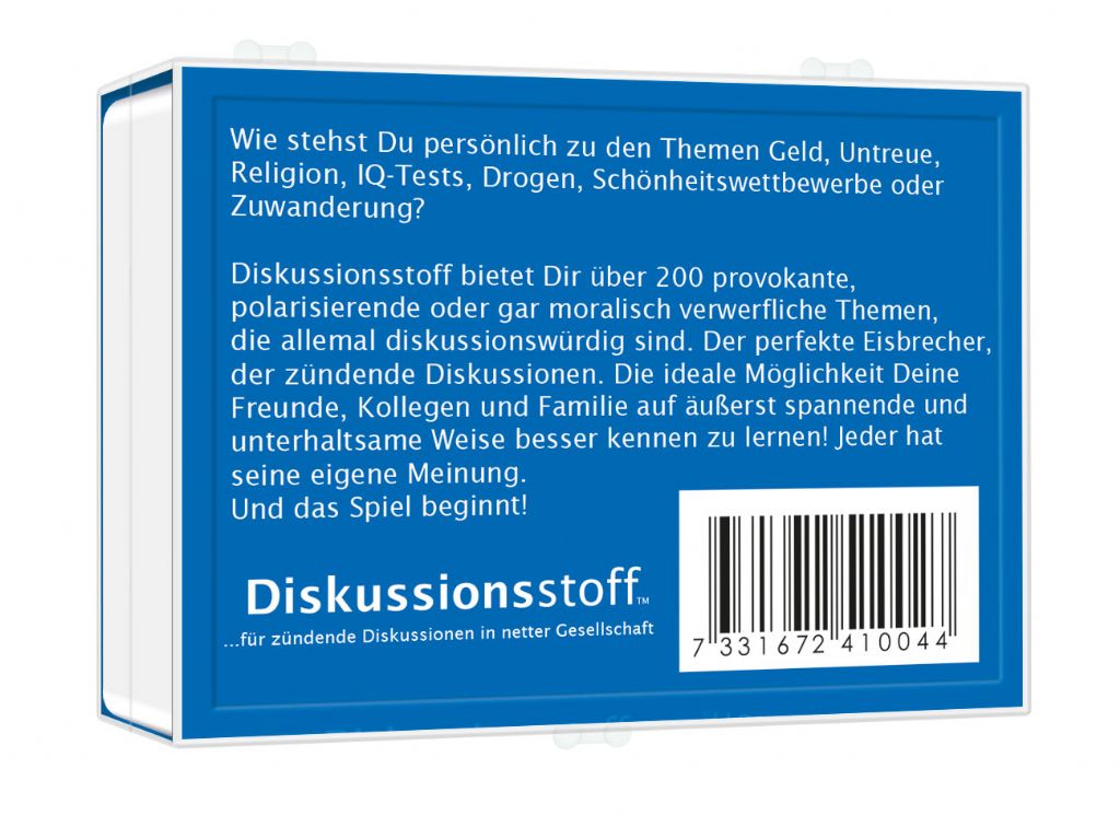 Gesprächsstoff – Diskussionsstoff