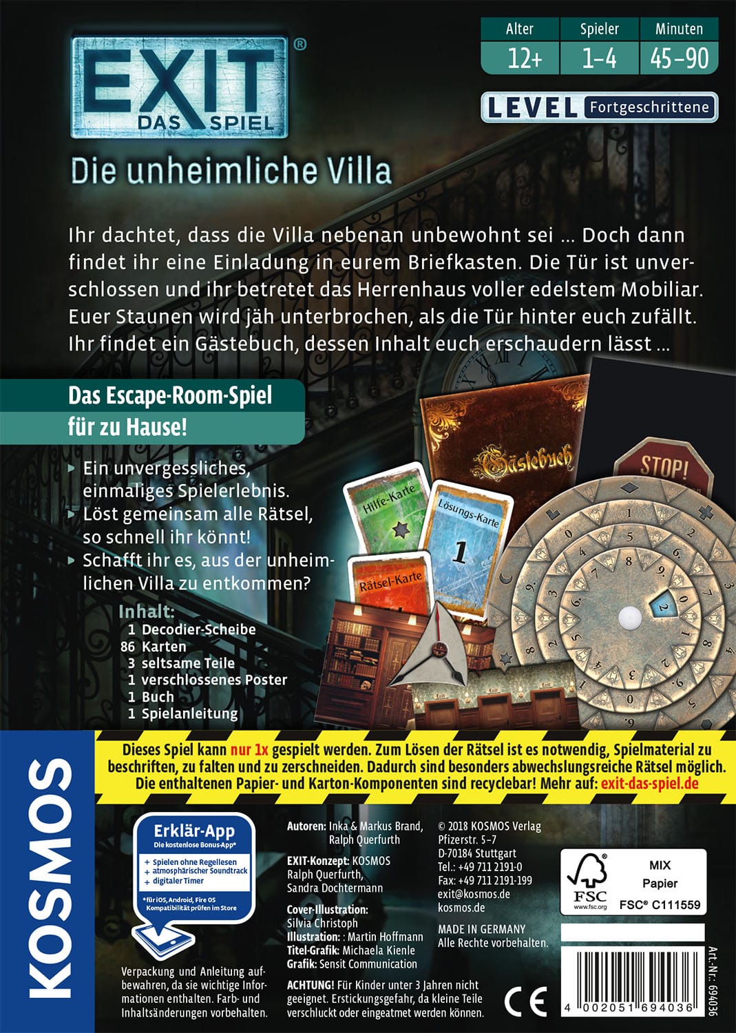 EXIT – Das Spiel: Die unheimliche Villa