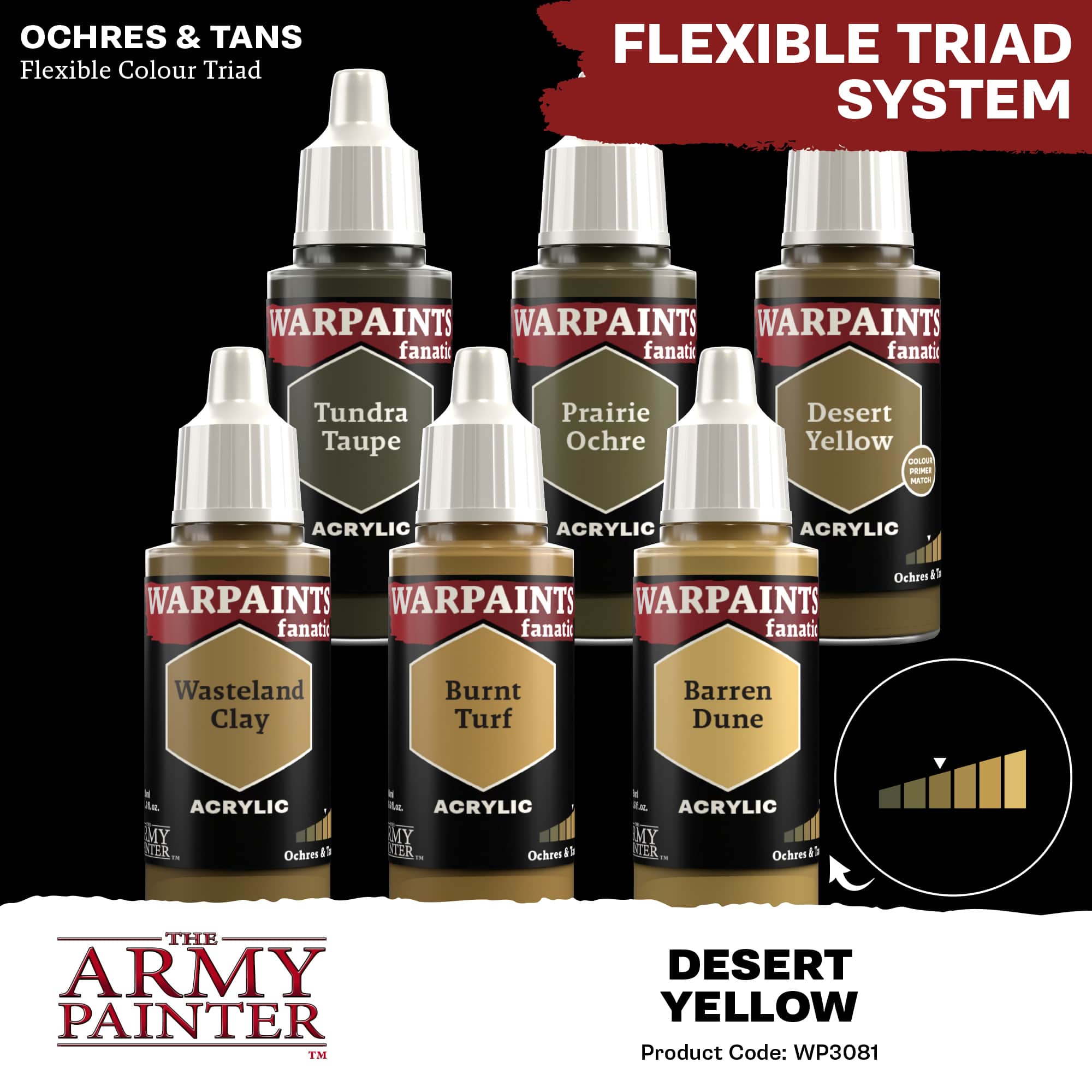 Army Painter Warpaints Fanatic: Desert Yellow (6)