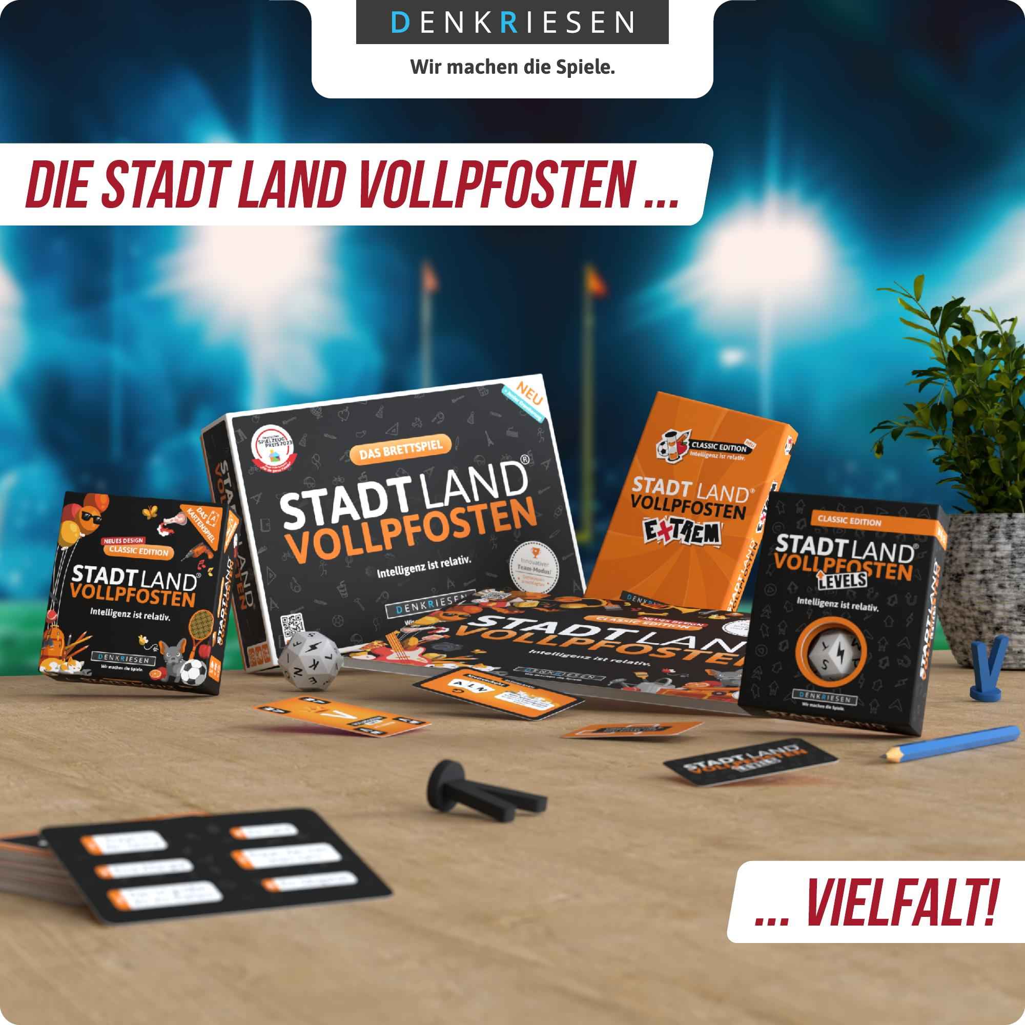 STADT LAND VOLLPFOSTEN – FOOTBALL EDITION - "Touchdown mit Köpfchen." - A4