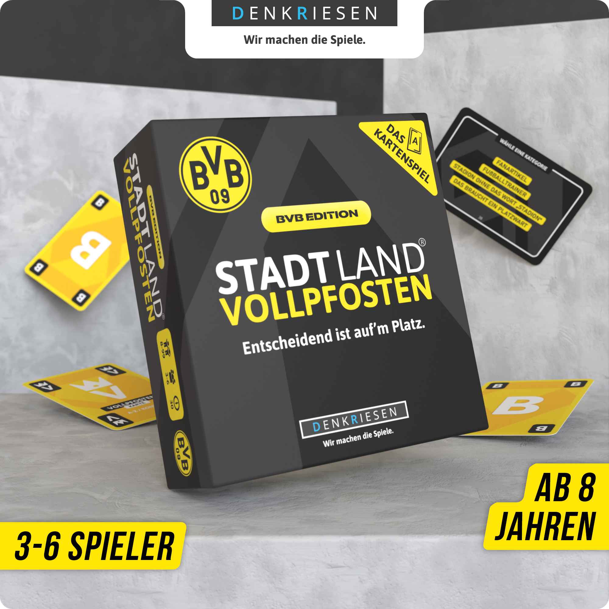STADT LAND VOLLPFOSTEN – Das Kartenspiel - BVB EDITION