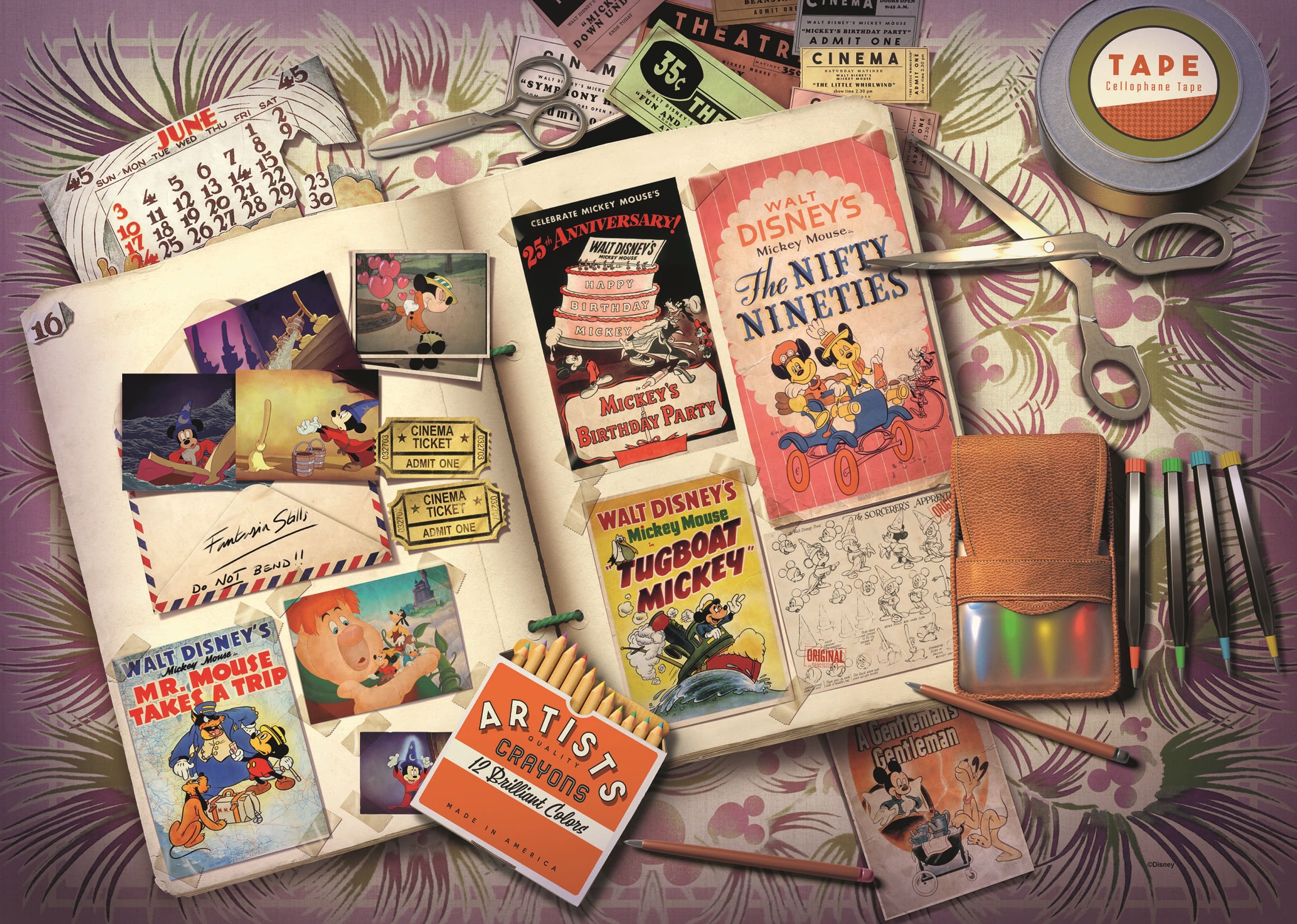 Puzzle: 1940 Mickey Anniversary (1000 Teile)
