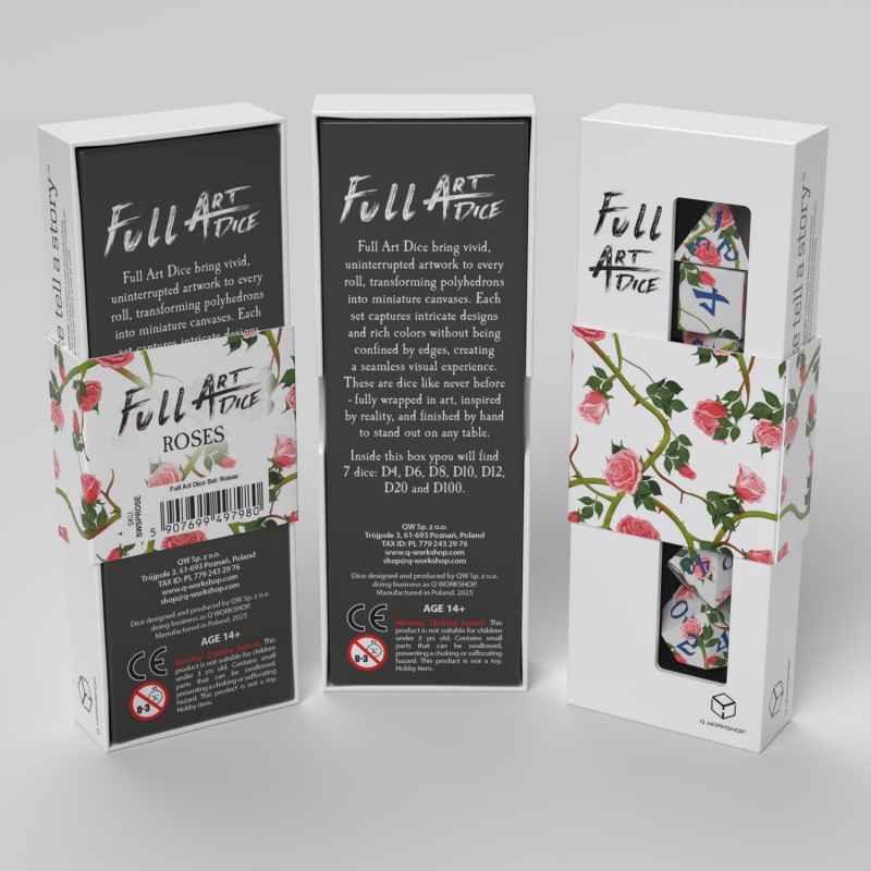 Full Art Dice Set: Roses