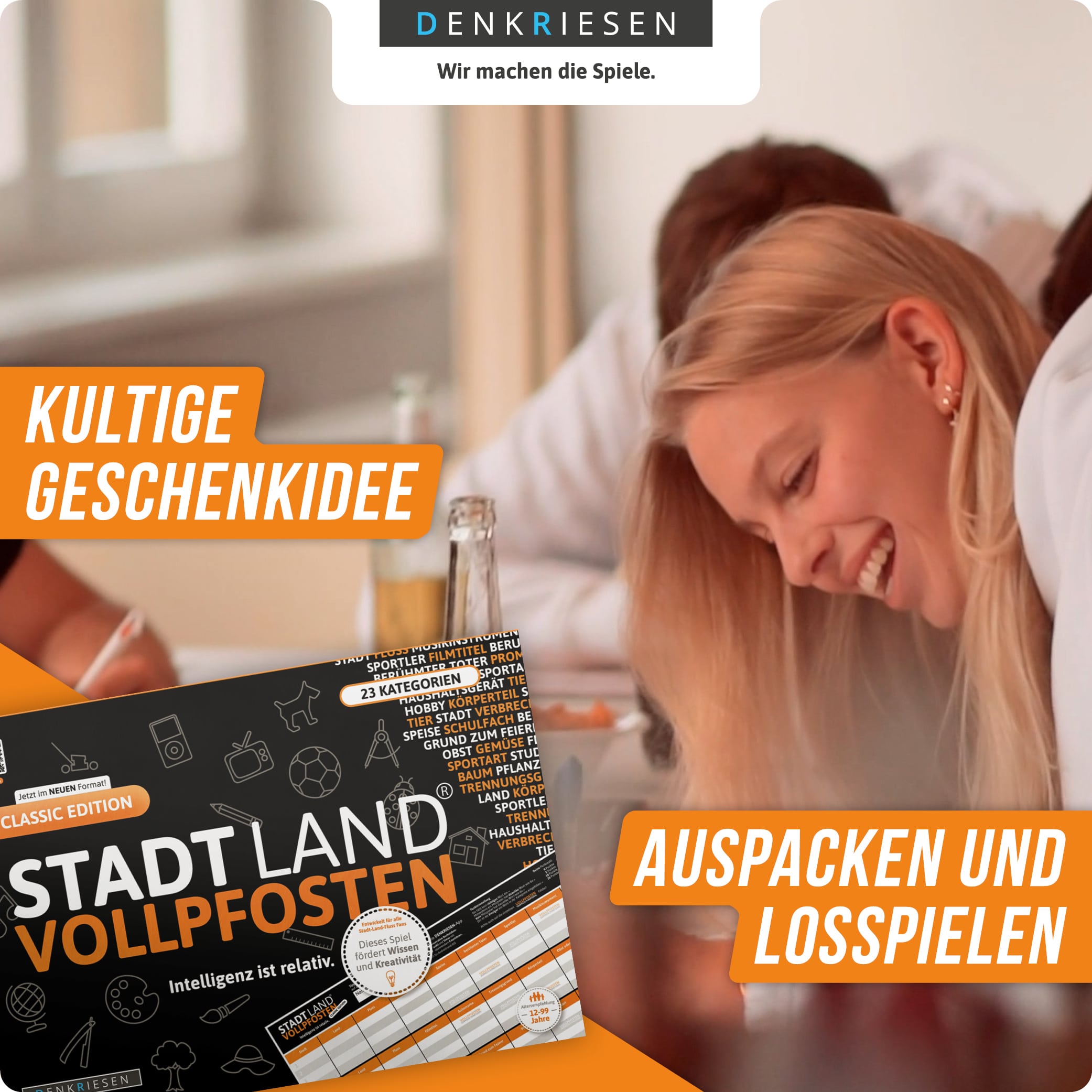 STADT LAND VOLLPFOSTEN – CLASSIC EDITION - Intelligenz ist relativ. (DinA4-Format)