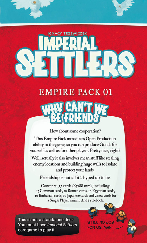 Imperial Settlers: Why can't we be friends? (Expansion)