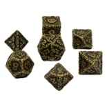 Würfelset Metall: Druid Bronze (7)