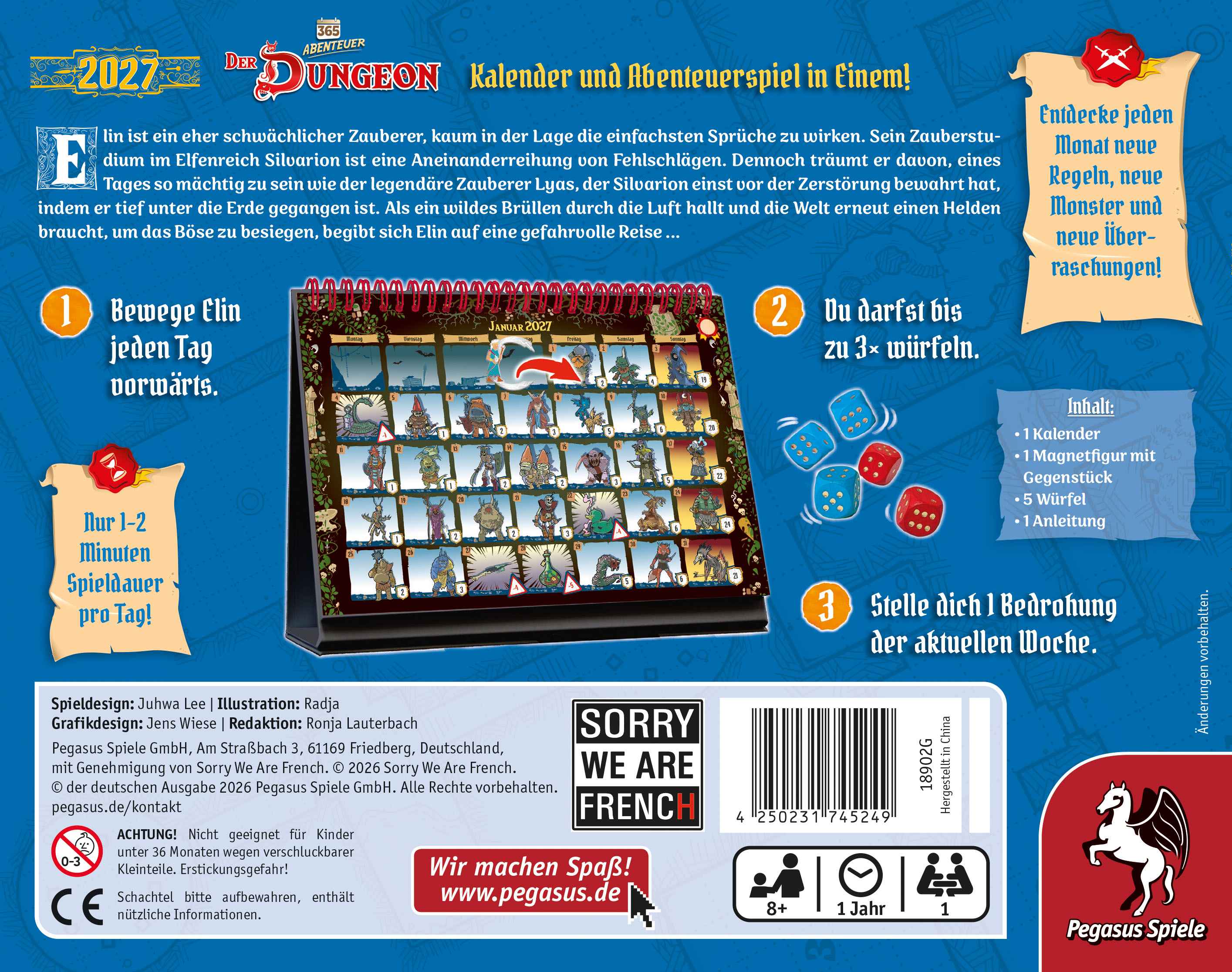 365 Abenteuer – Der Dungeon [Kalender Edition 2027]