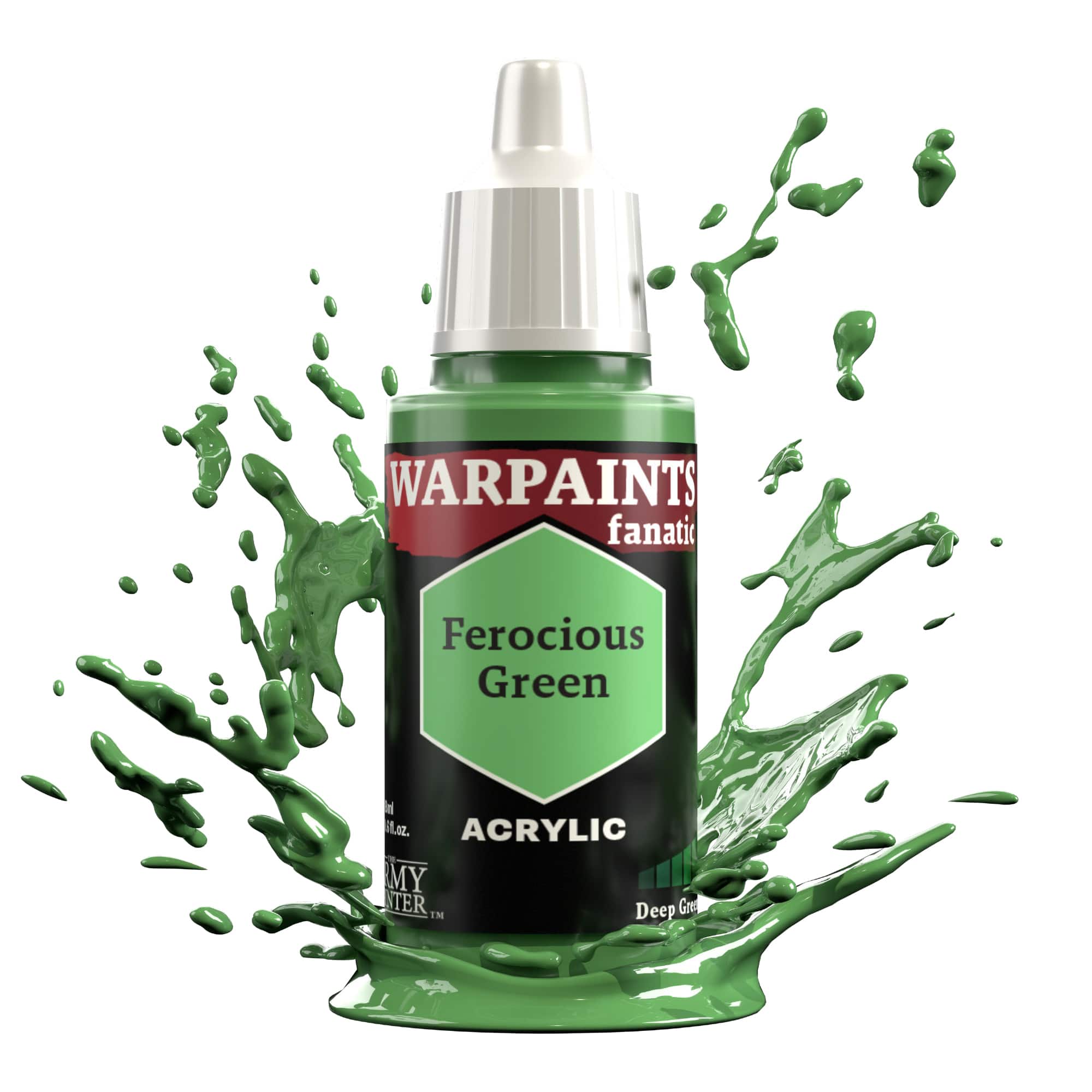 Army Painter Warpaints Fanatic: Ferocious Green (6)