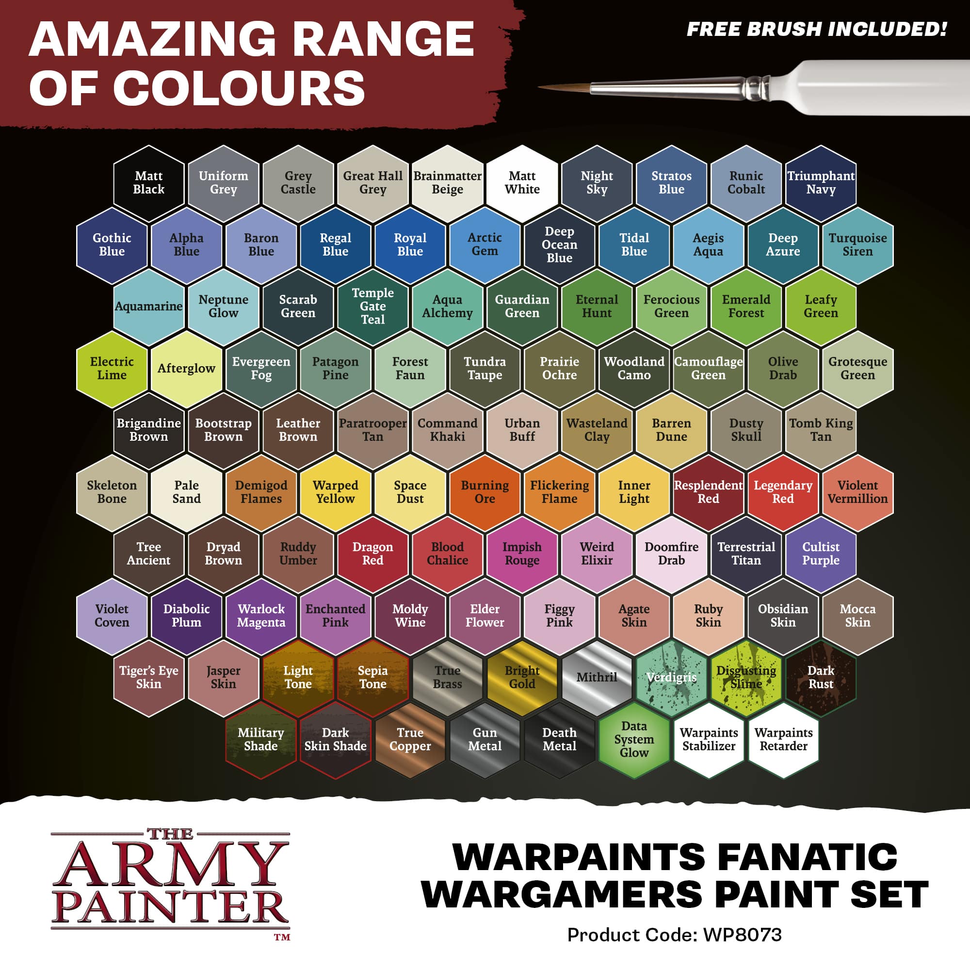 Army Painter – Warpaints Fanatic Wargamers Paint Set