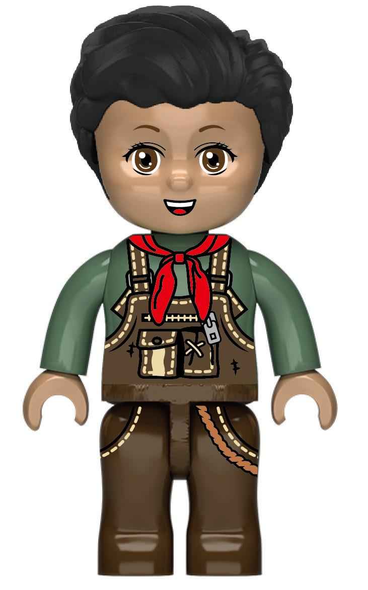 Brickfarm Kleiner Trecker mit Anhänger