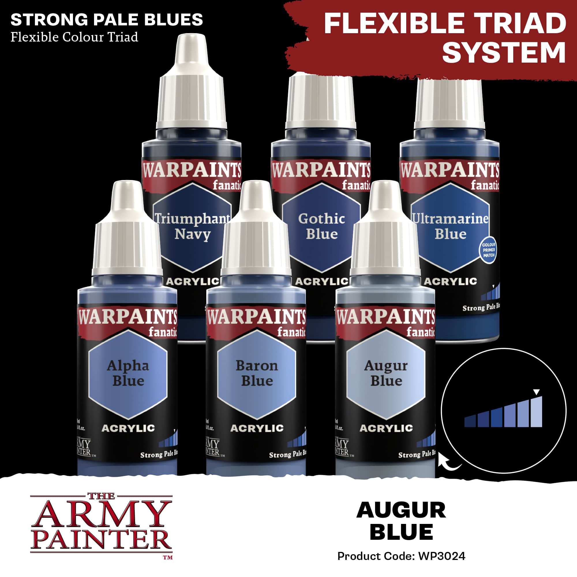 Army Painter Warpaints Fanatic: Augur Blue (6)