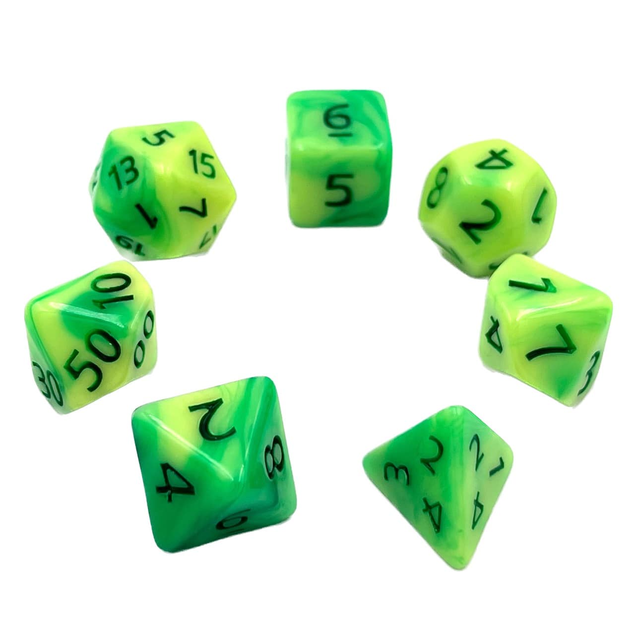 Würfelset: Sour Apple Gum (7)