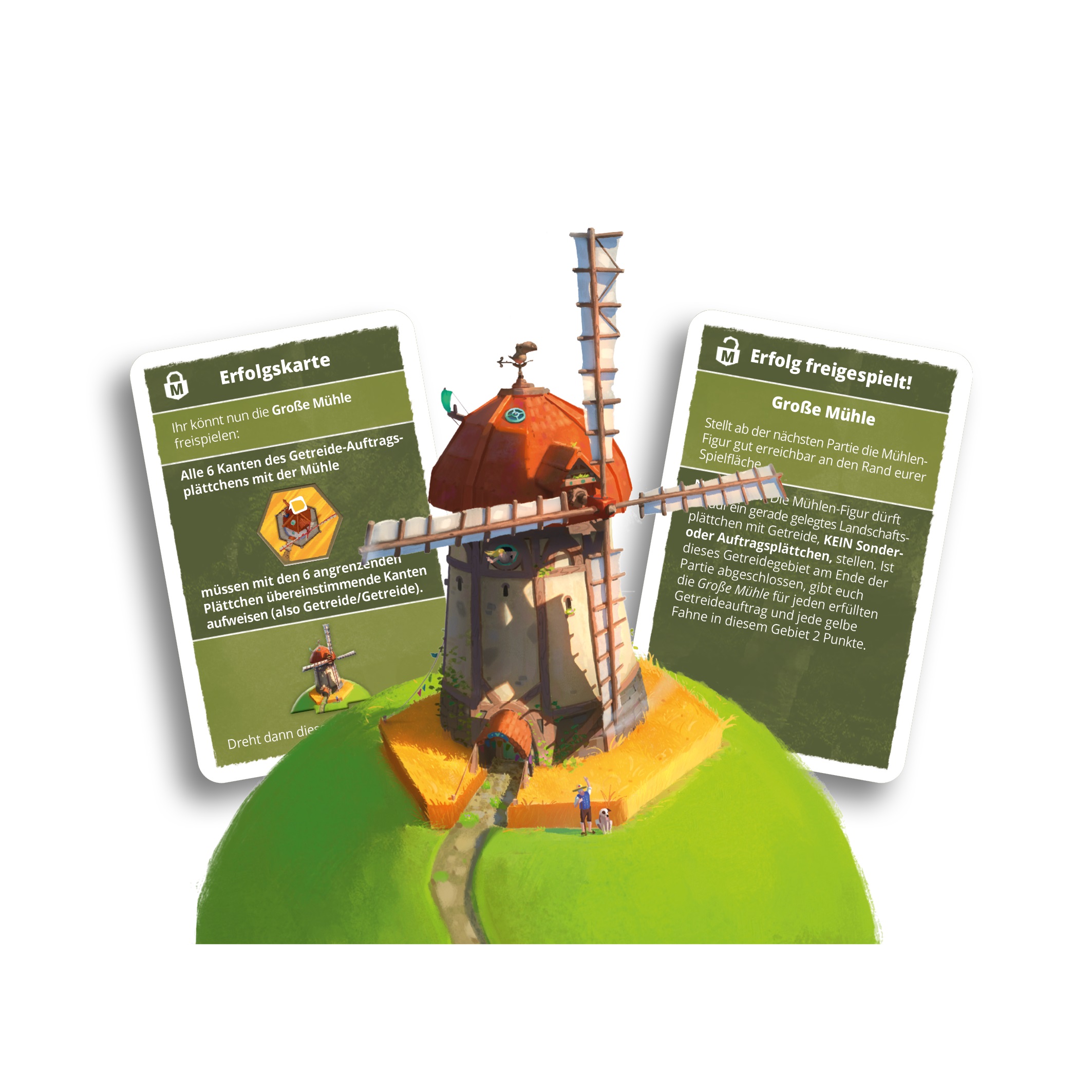 Dorfromatik - Das Brettspiel: Große Mühle [Mini-Erweiterung]