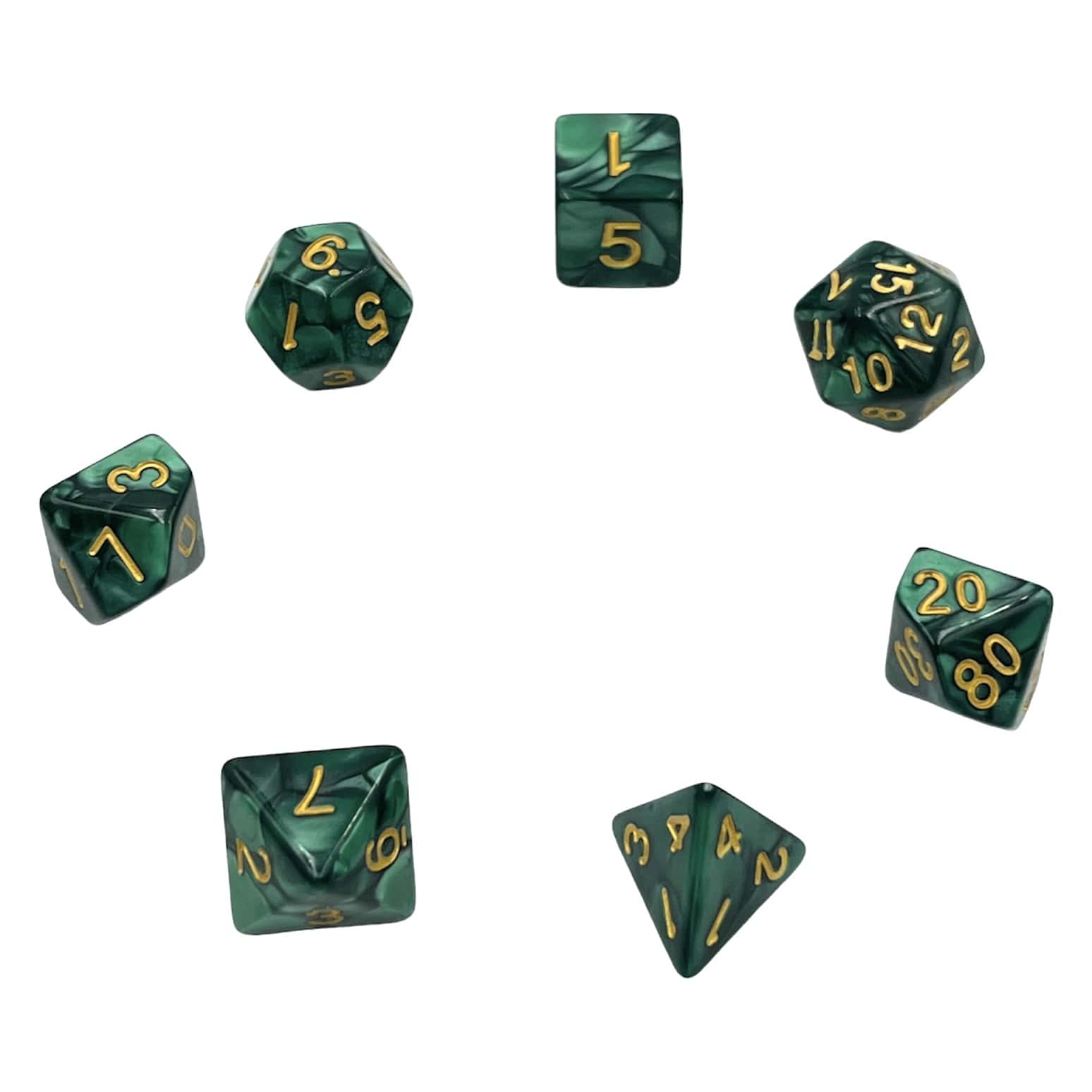 Würfelset Pearl: Dark Forrest (7)