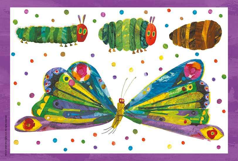 Puzzle: Raupe-Kokon-Schmetterling,(3x24 Teile)