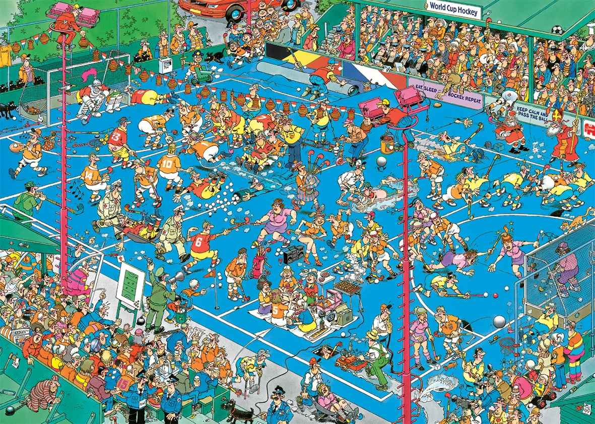 Puzzle: Hockey Championships (Jan van Haasteren) (1000 Teile)