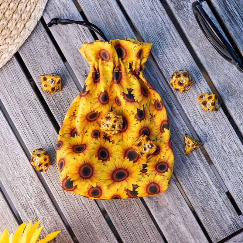 Full Art Dice Pouch: Sunflower