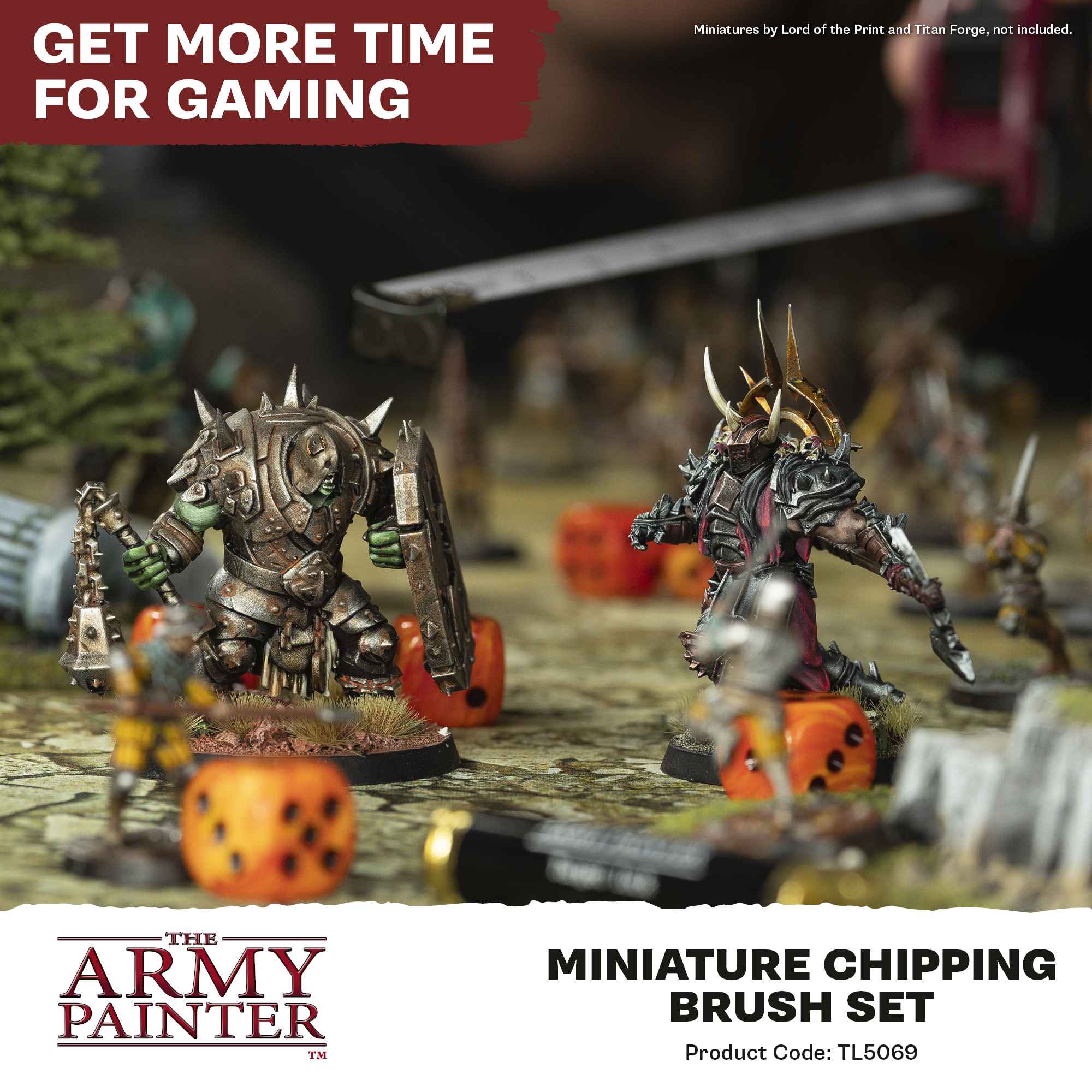 Army Painter - Miniature Chipping Brush Set